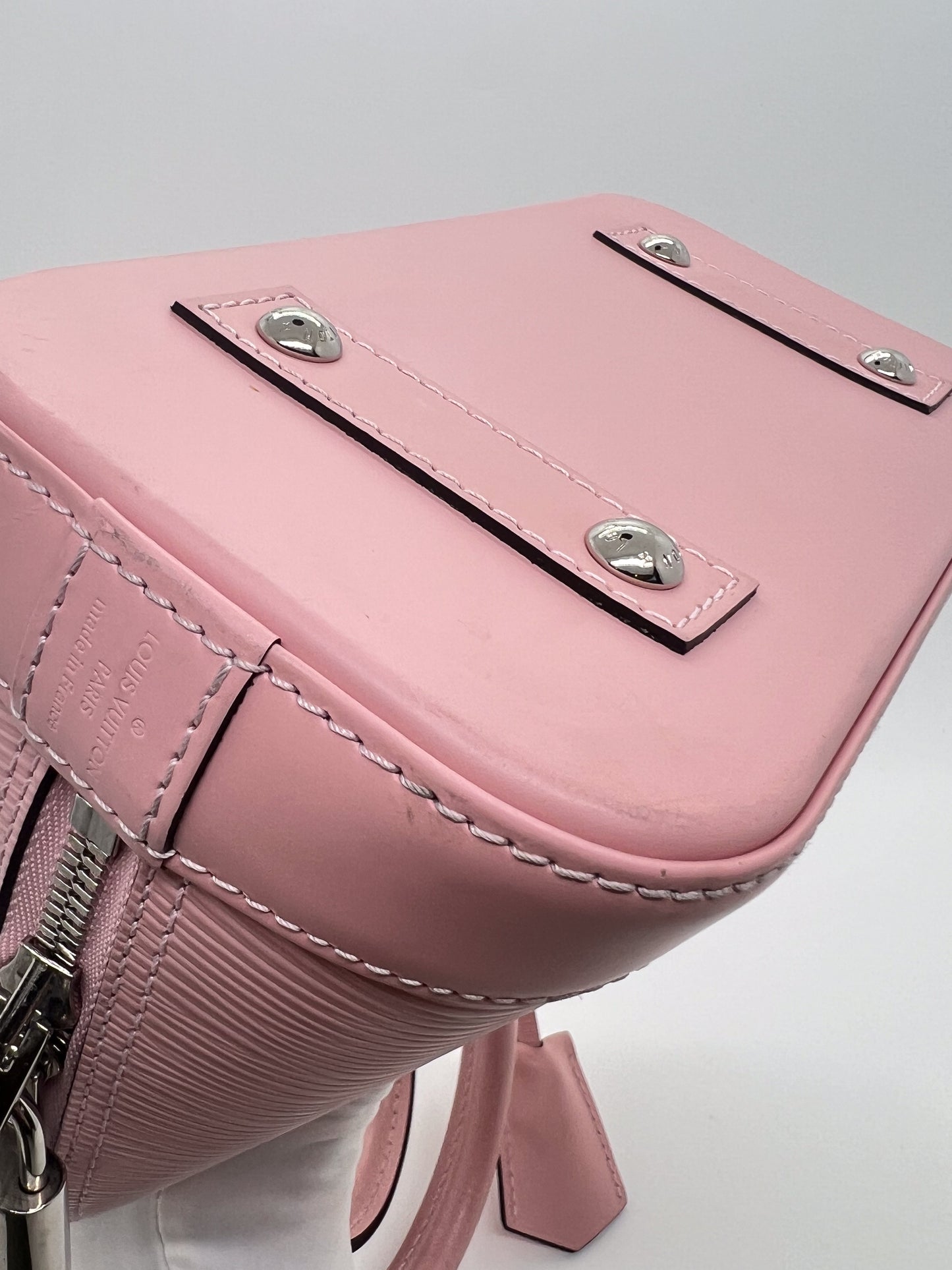 LOUIS VUITTON ALMA BB PINK EPI LEATHER