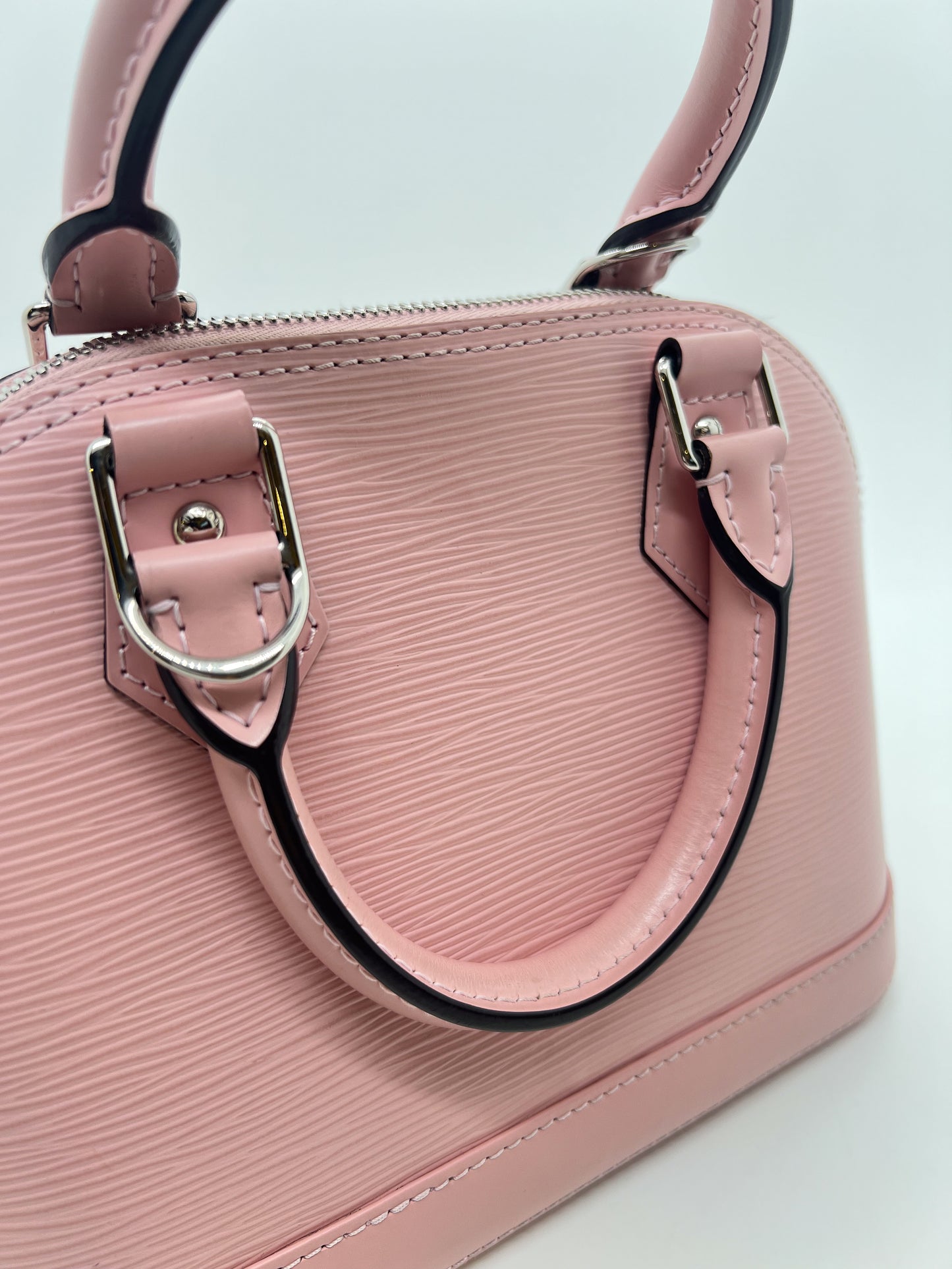 LOUIS VUITTON ALMA BB PINK EPI LEATHER