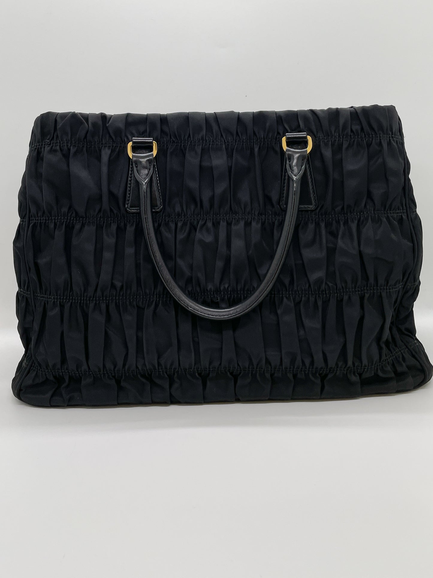 PRADA TESSUTO NYLON RUCHED TOTE