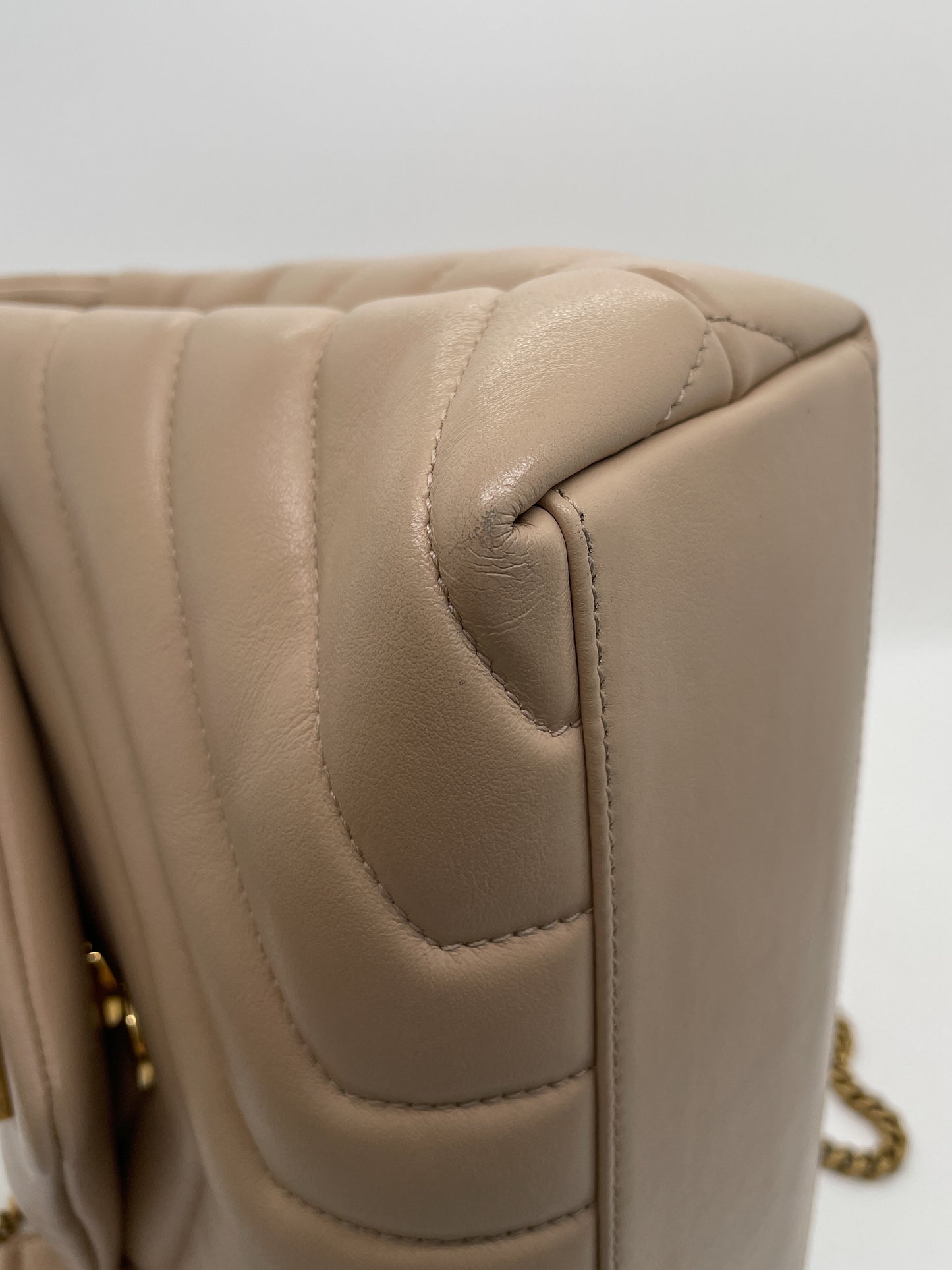 SAINT LAURNET SMALL LOULOU IN QUILTED LEATHER