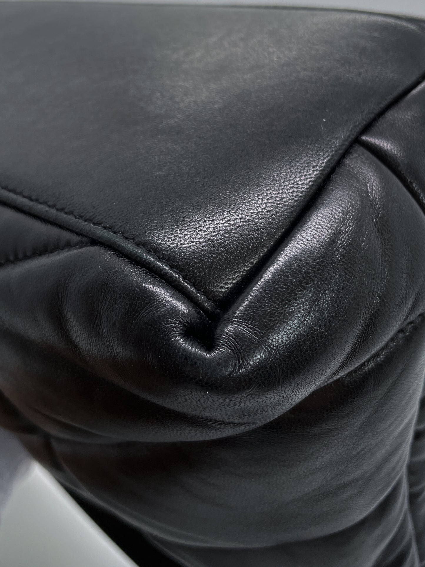 SAINT LAURENT MEDIUM PUFFER IN QUILTED LAMBSKIN LEATHER
