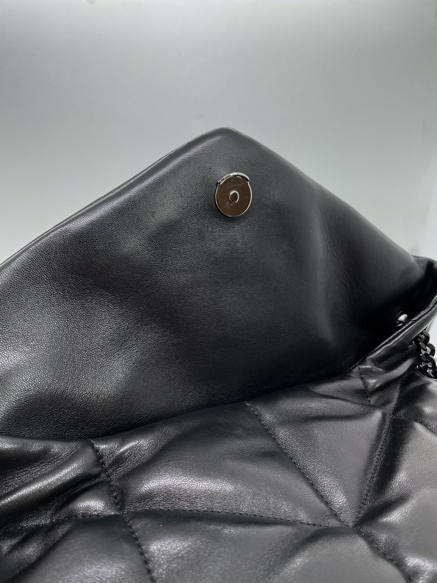 SAINT LAURENT MEDIUM PUFFER IN QUILTED LAMBSKIN LEATHER