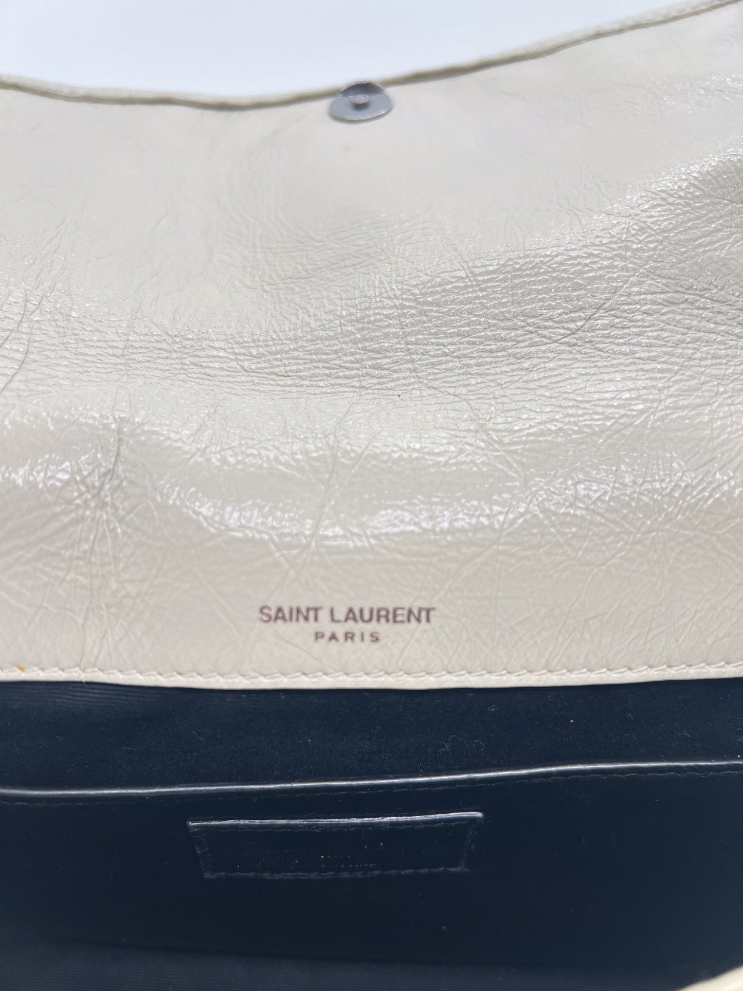 SAINT LAURENT BABY NIKKI LEATHER SHOULDER BAG