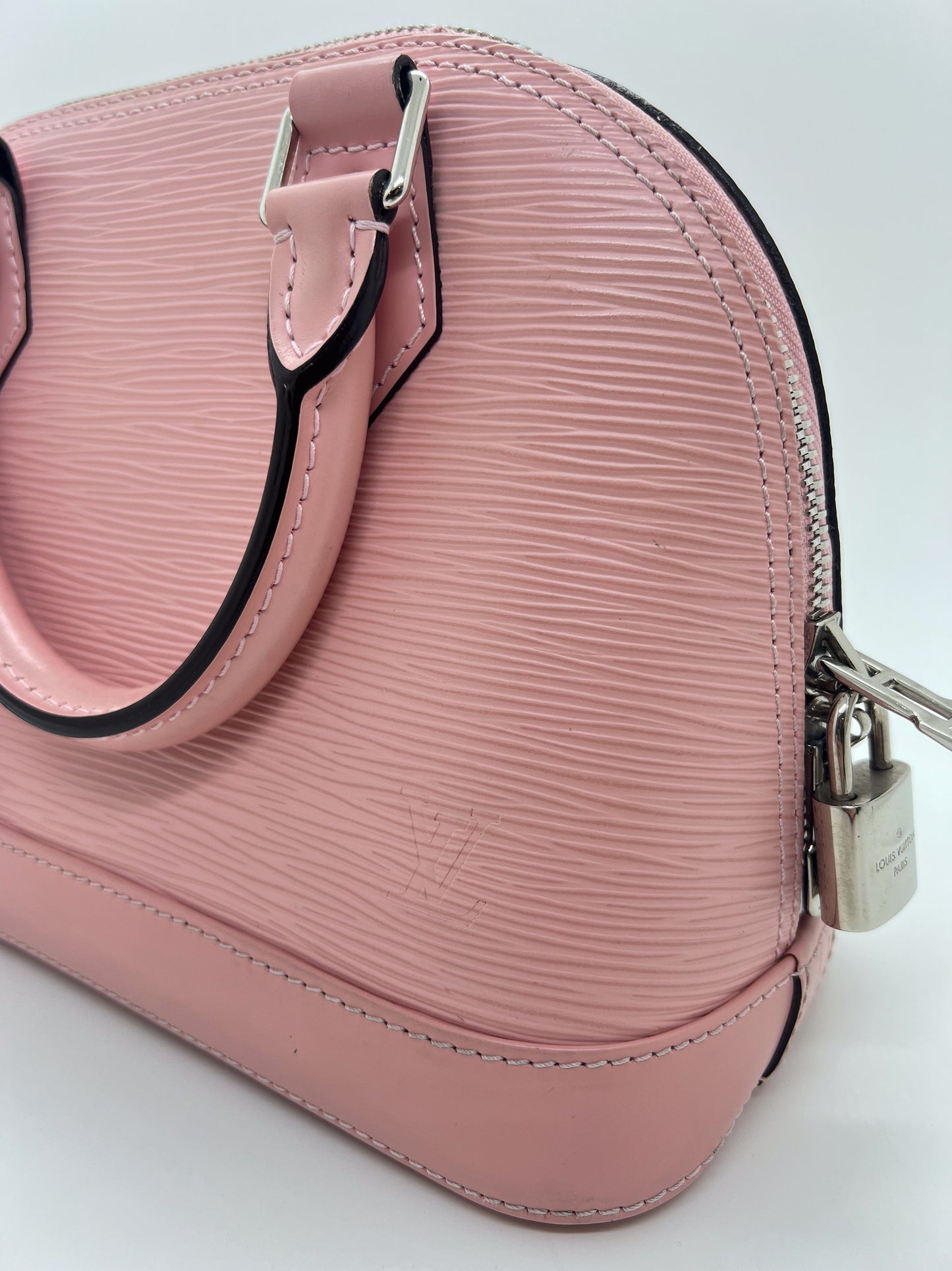 LOUIS VUITTON ALMA BB PINK EPI LEATHER