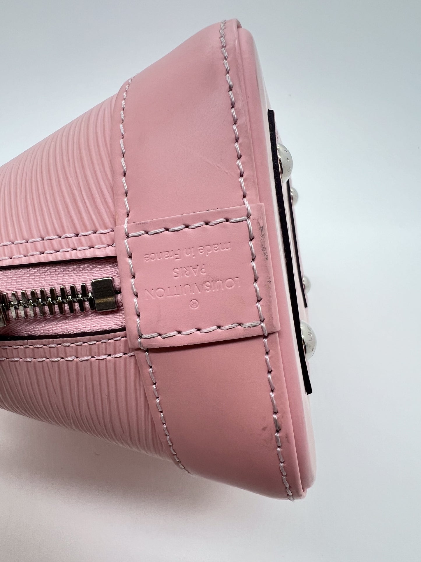 LOUIS VUITTON ALMA BB PINK EPI LEATHER