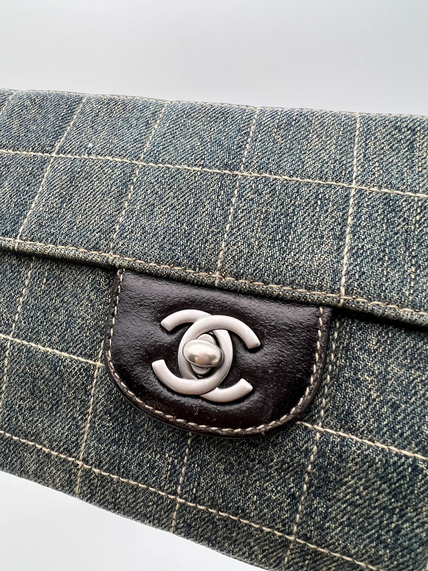 CHANEL CANVAS ICE BLOCK FLAP