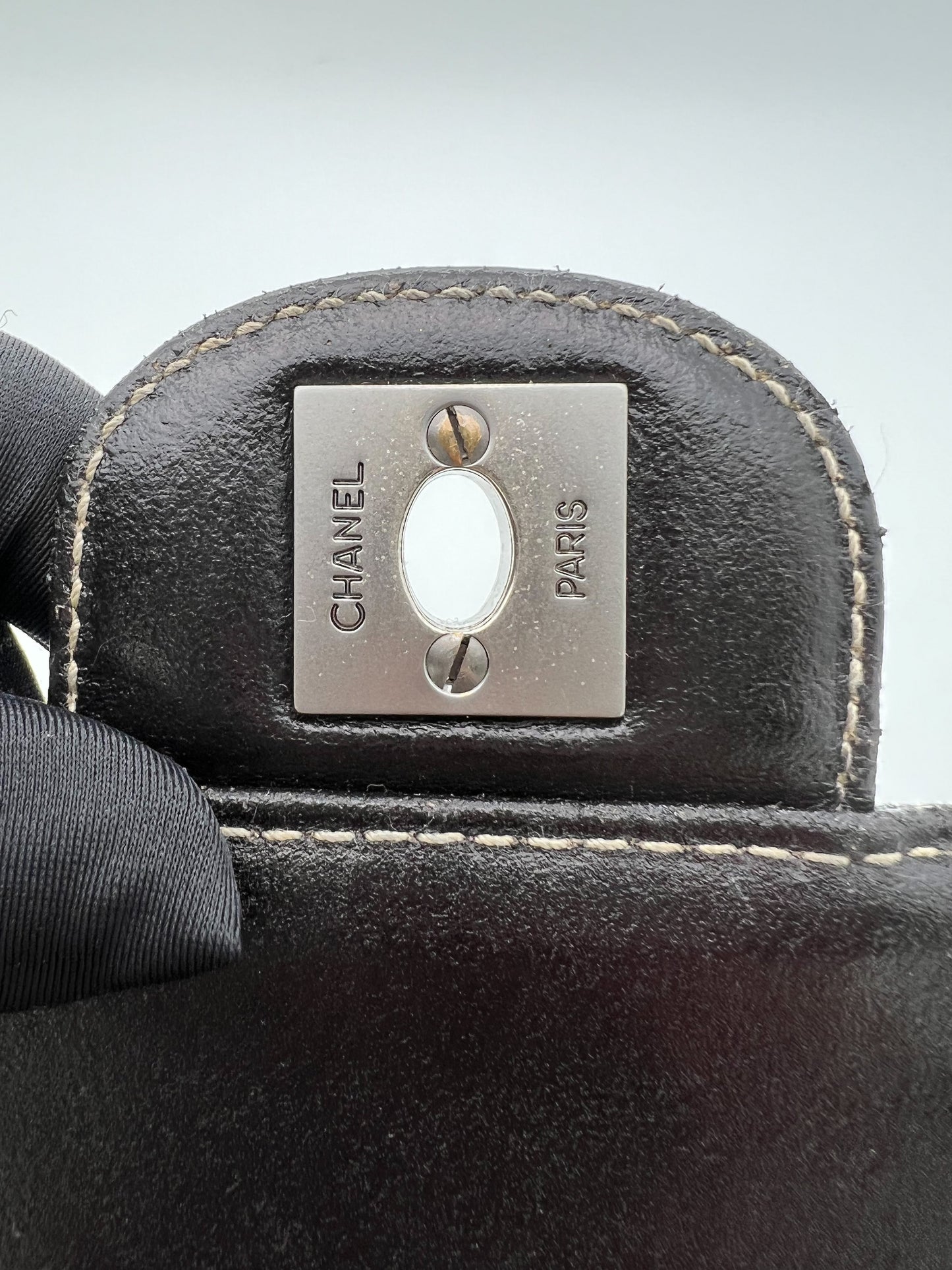 CHANEL CANVAS ICE BLOCK FLAP