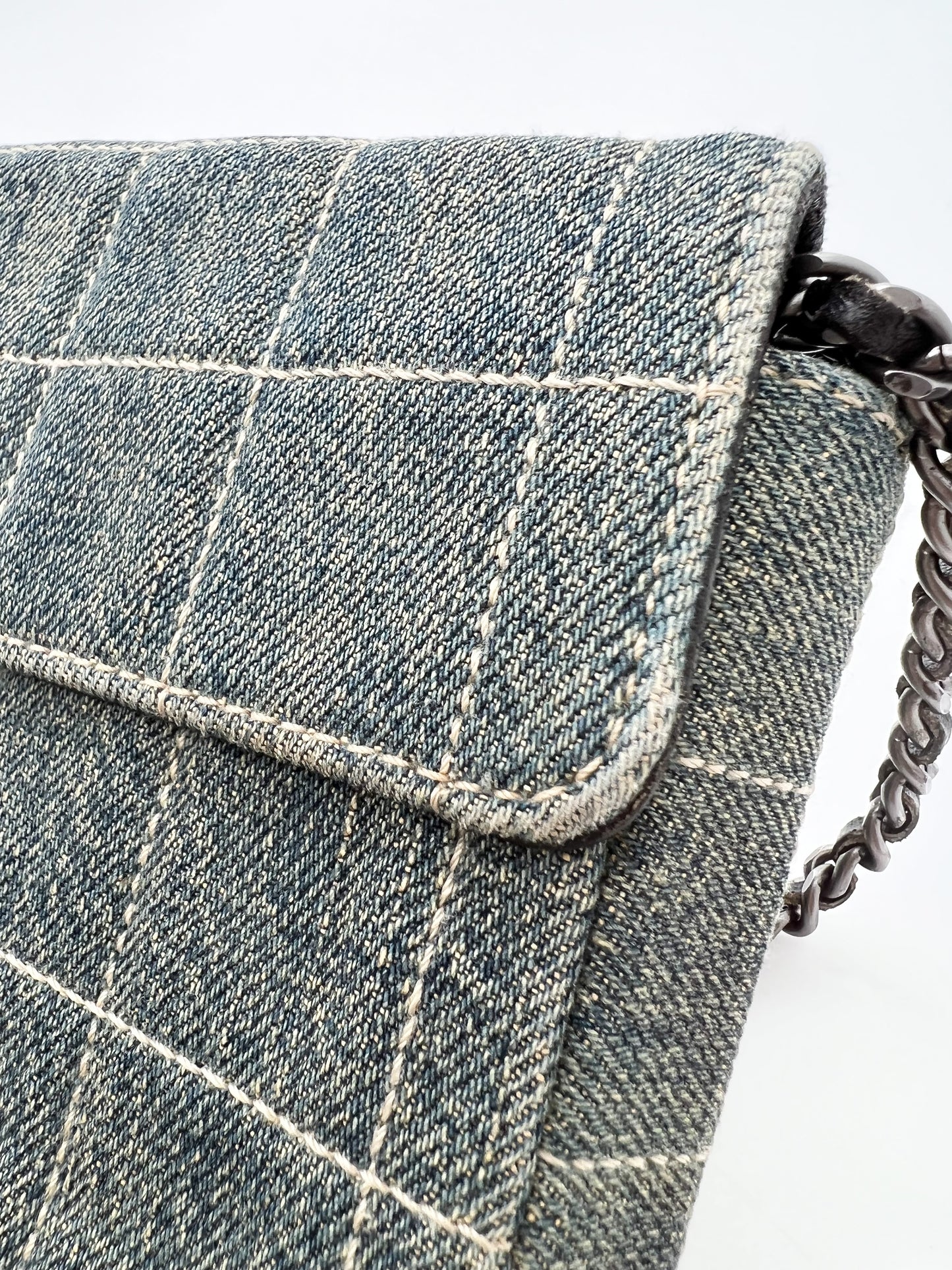 CHANEL CANVAS ICE BLOCK FLAP