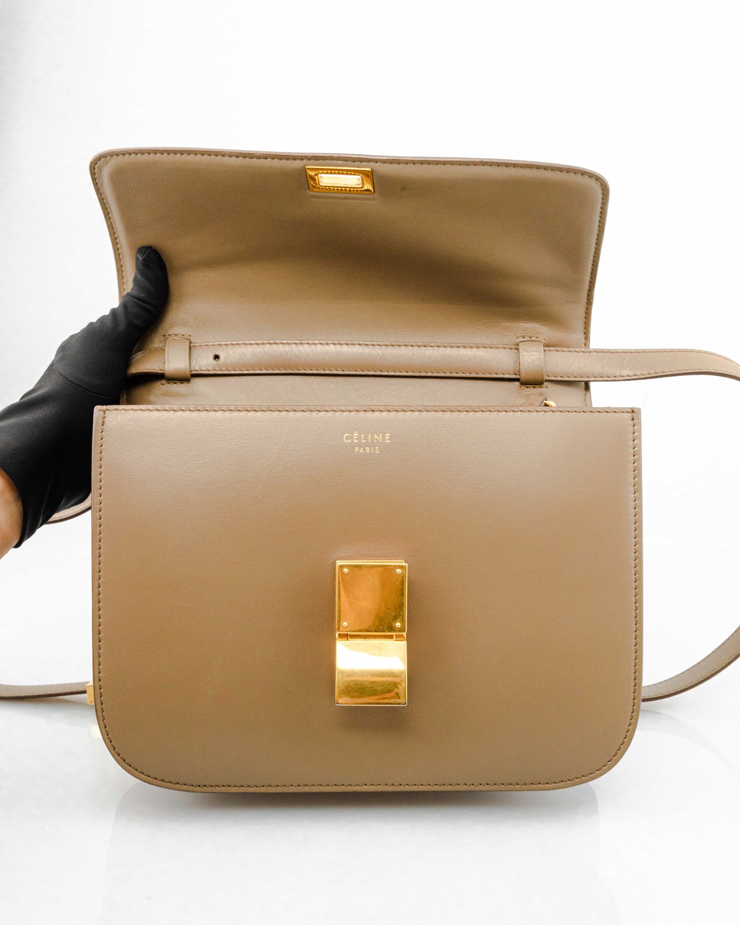 CELINE MEDIUM CLASSIC IN BOX LEATHER