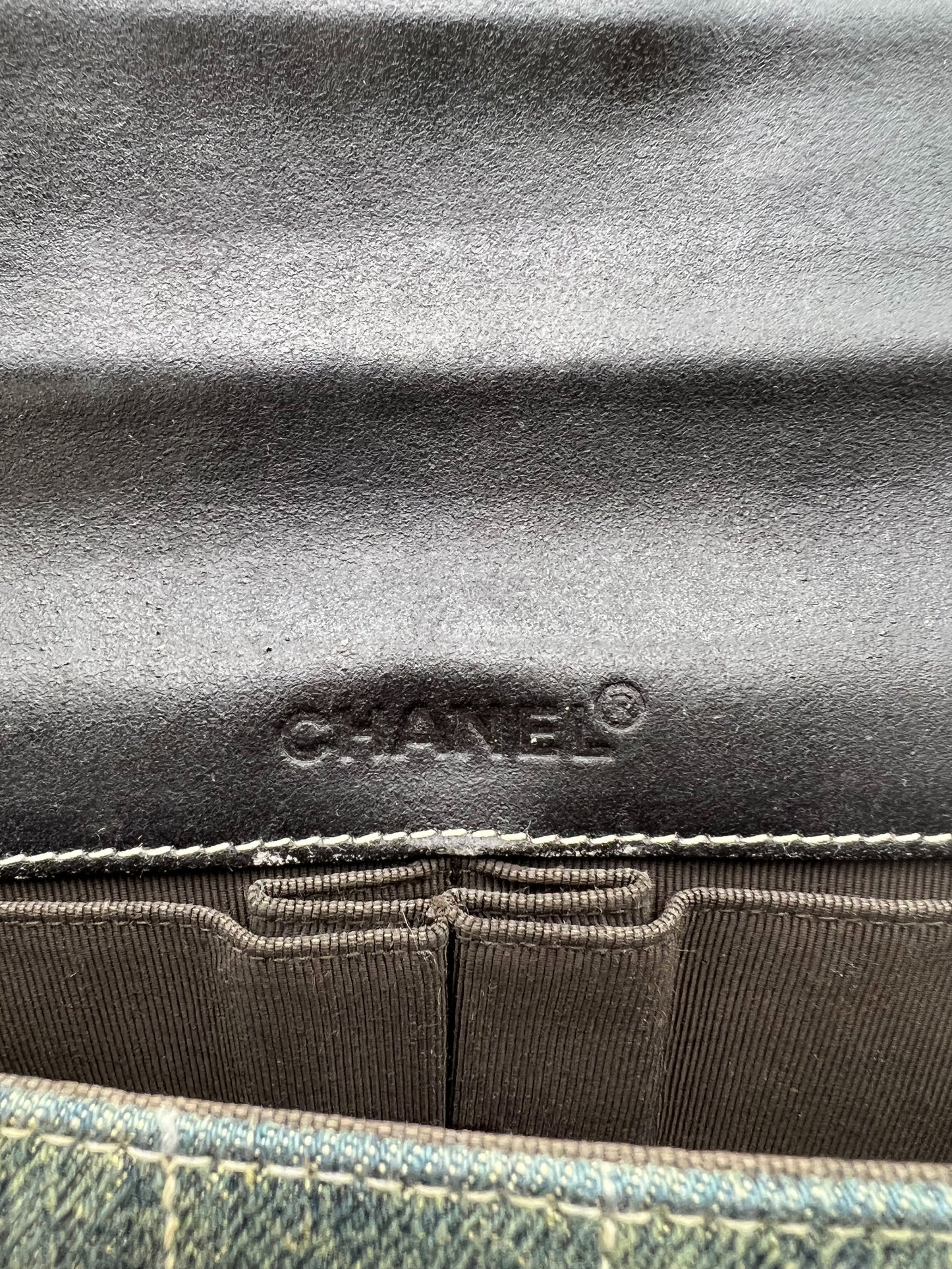 CHANEL CANVAS ICE BLOCK FLAP