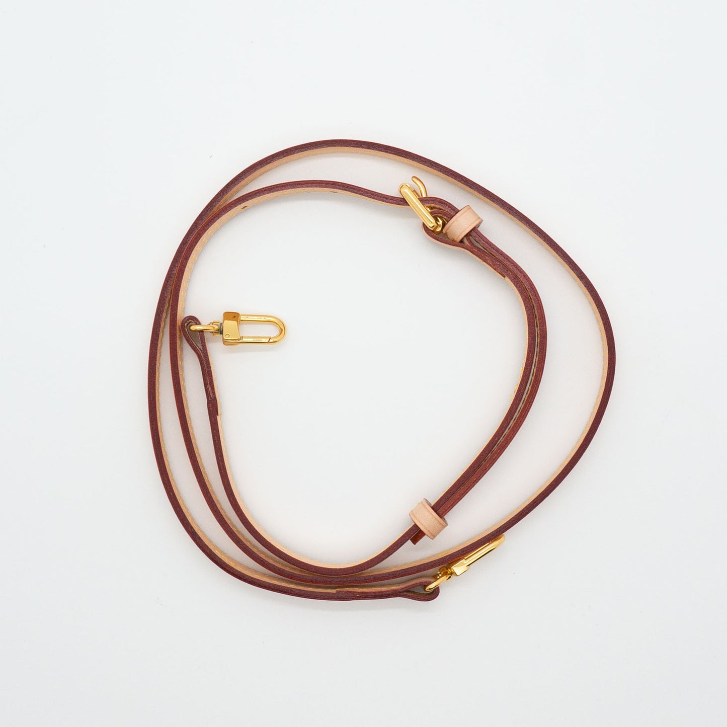 Adjustable Leather Strap in vachetta leather - 1.1cm wide