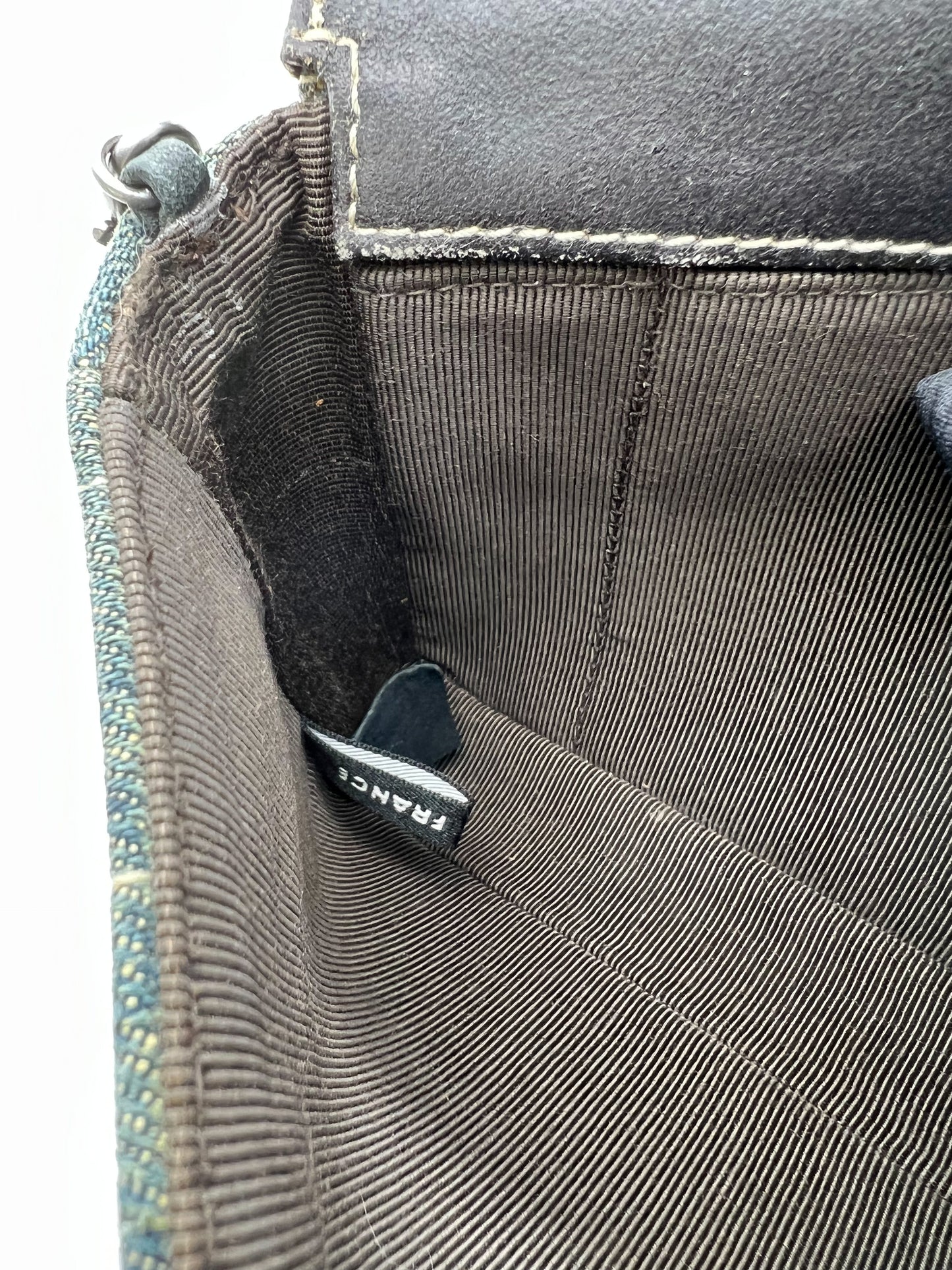 CHANEL CANVAS ICE BLOCK FLAP