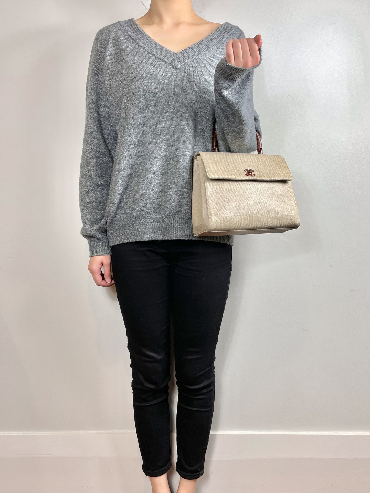 CHANEL COATED CANVAS KELLY