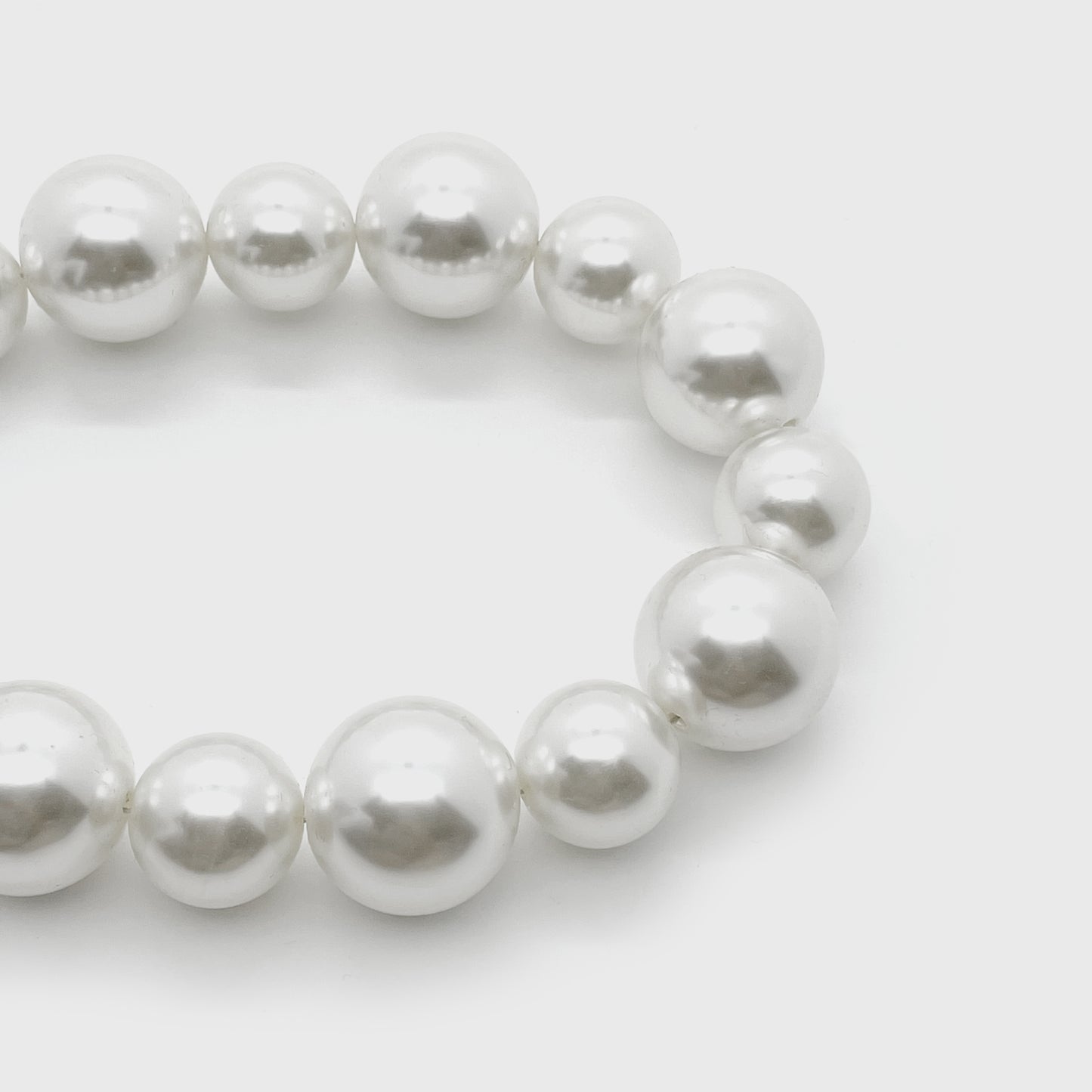 Top handle strap with Large Pearls (38cm)