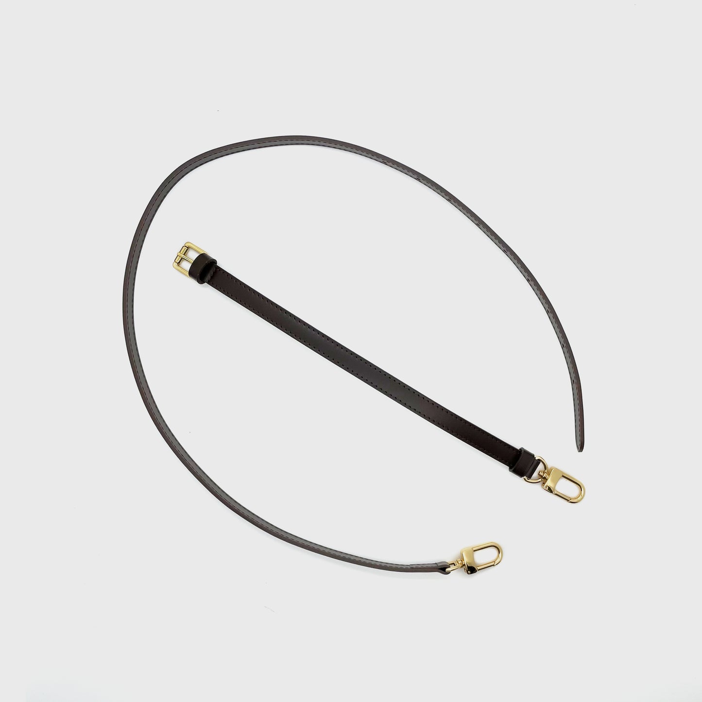 Adjustable Leather Strap in treated leather - 1.45cm wide