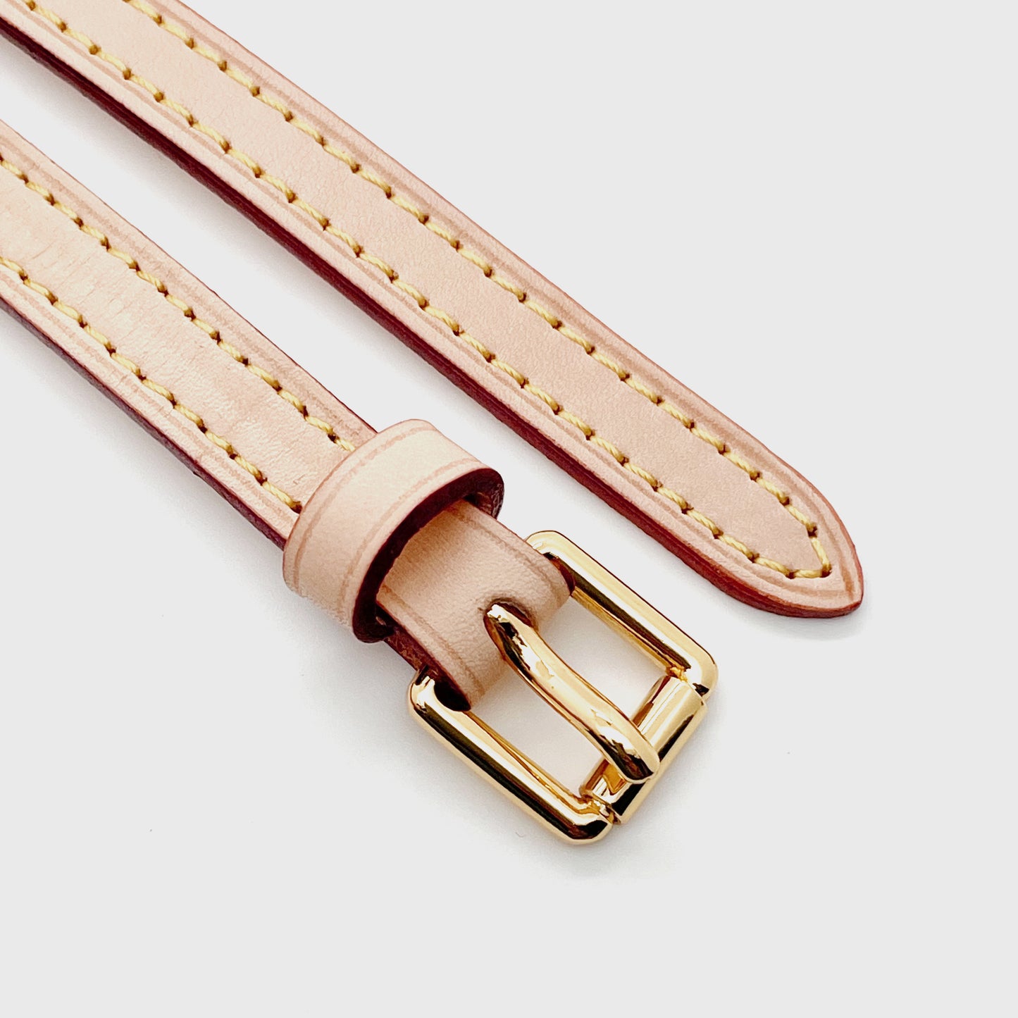 Adjustable Leather Strap in vachetta leather - 1.1cm wide