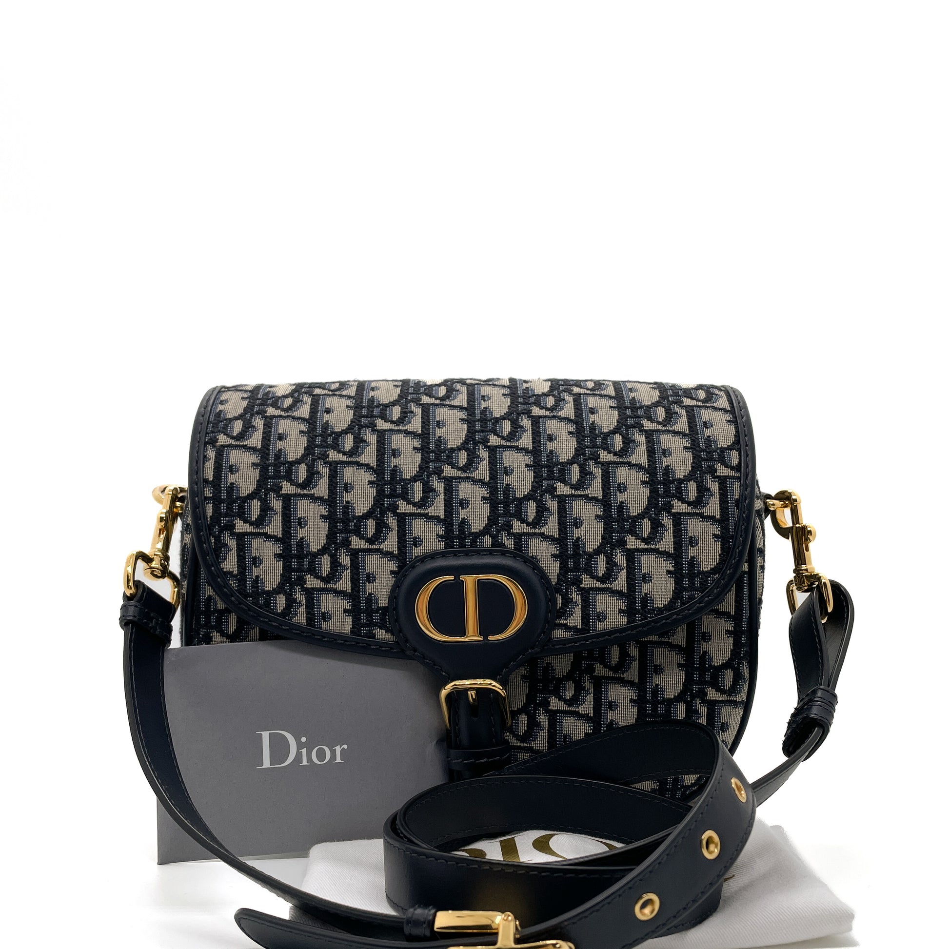 DIOR Medium Dior Bobby Bag Gray Dior Oblique Jacquard - Women