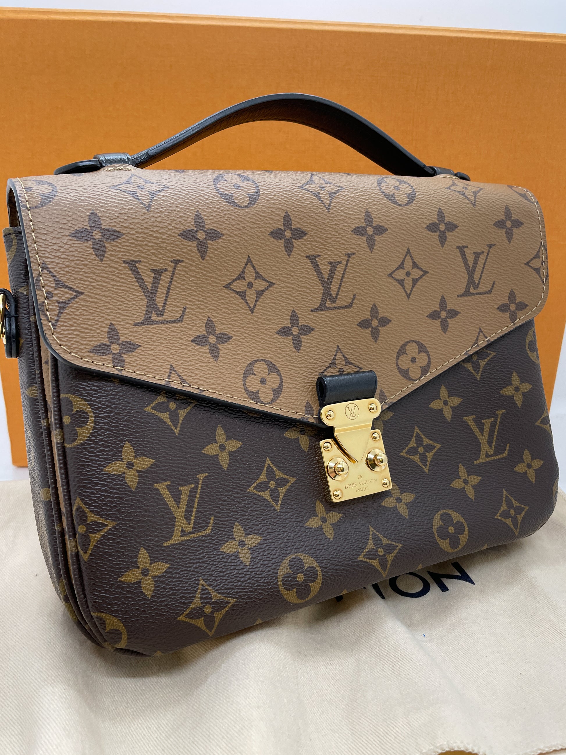 LOUIS VUITTON monogram canvas orsay brown clutch, Luxury, Bags & Wallets on  Carousell