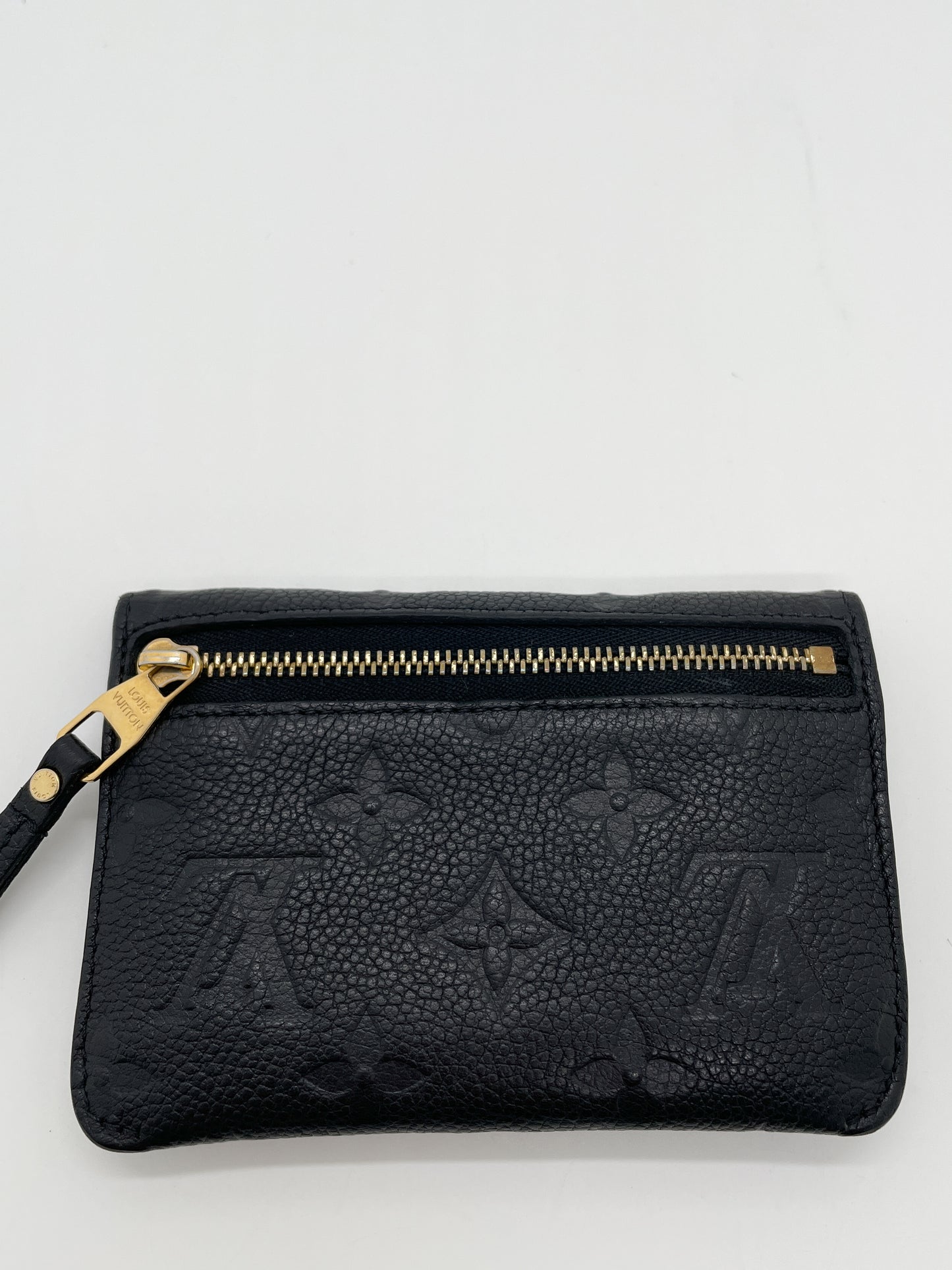 LOUIS VUITTON BLACK MONOGRAM EMPREINTE KEY POUCH / CARD HOLDER – Bagaholic  Co