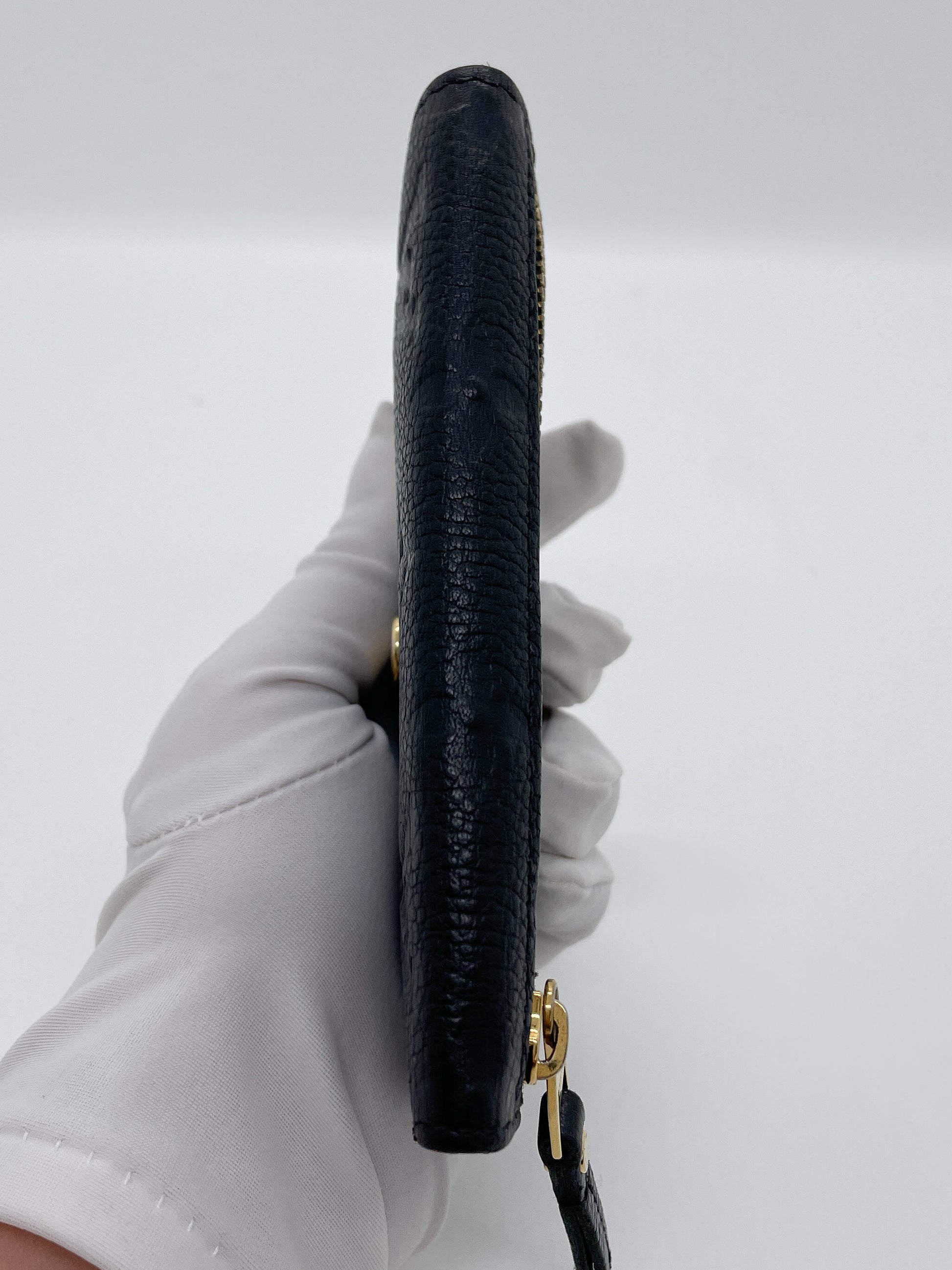 LOUIS VUITTON Empreinte Key Pouch Black 183641