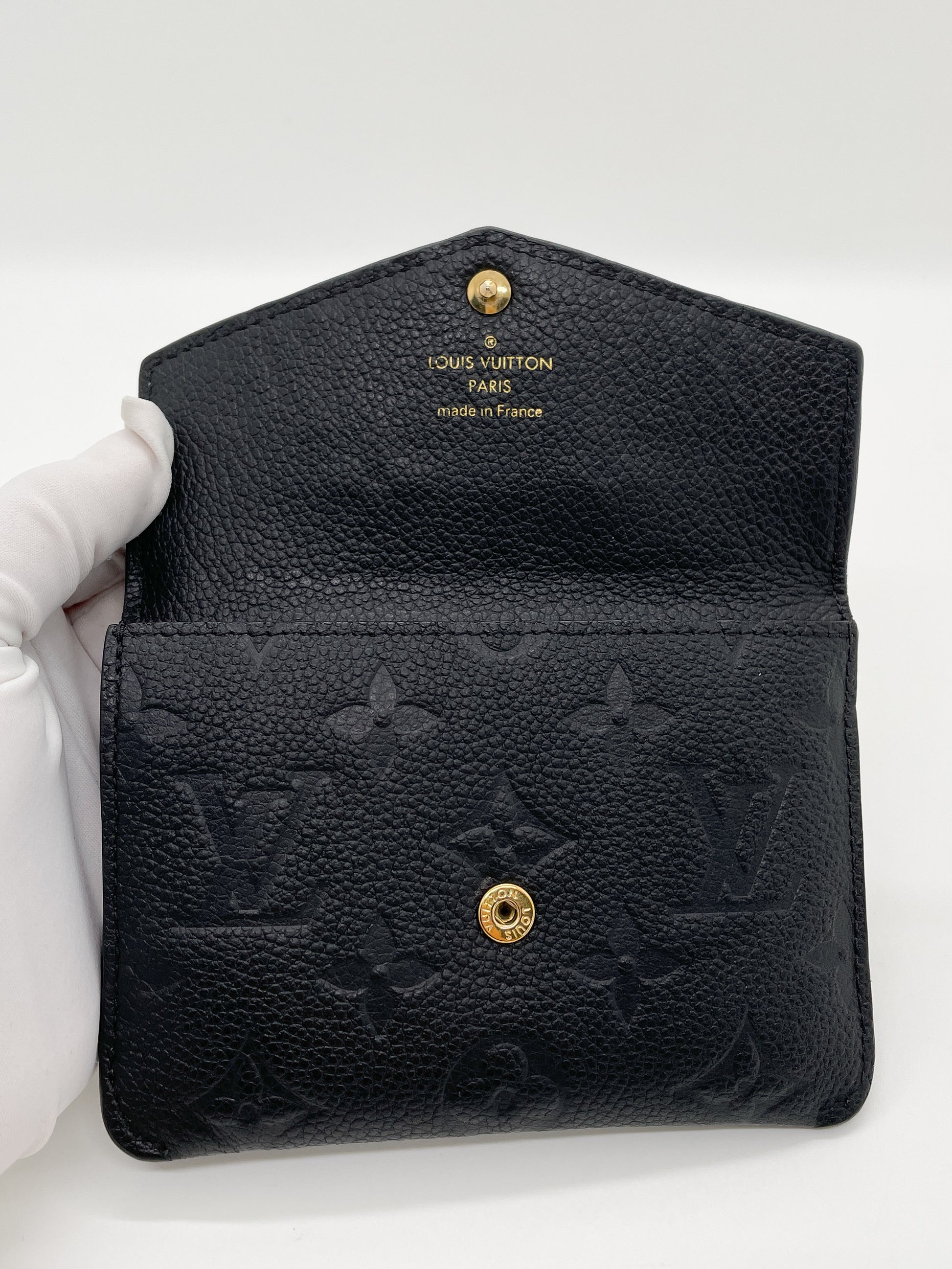 Louis Vuitton Key Pouch Bicolor Monogram Empreinte Giant Black 2291421