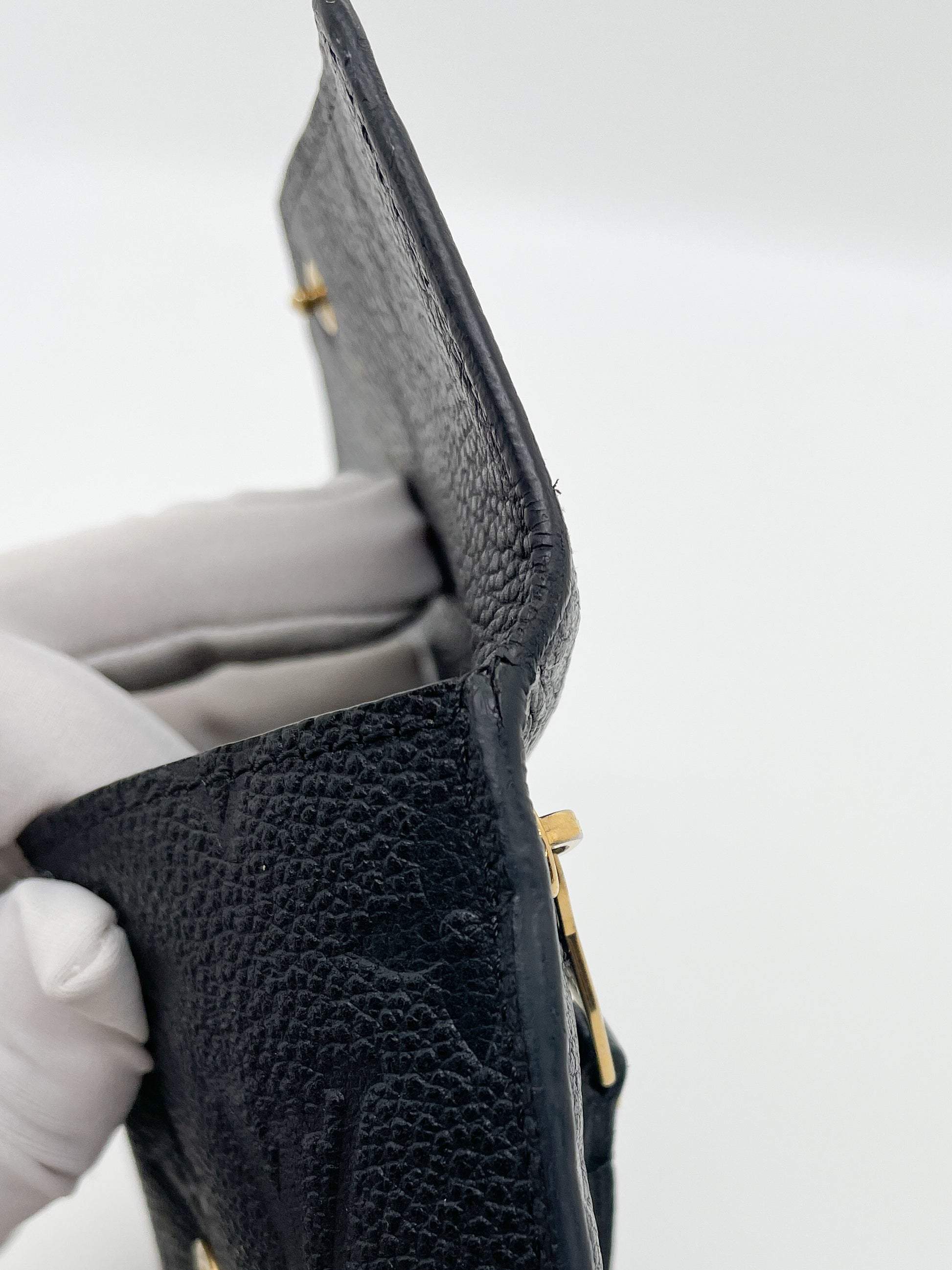 LOUIS VUITTON Empreinte Key Pouch Black 183641