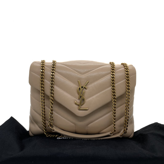 SAINT LAURNET SMALL LOULOU IN QUILTED LEATHER