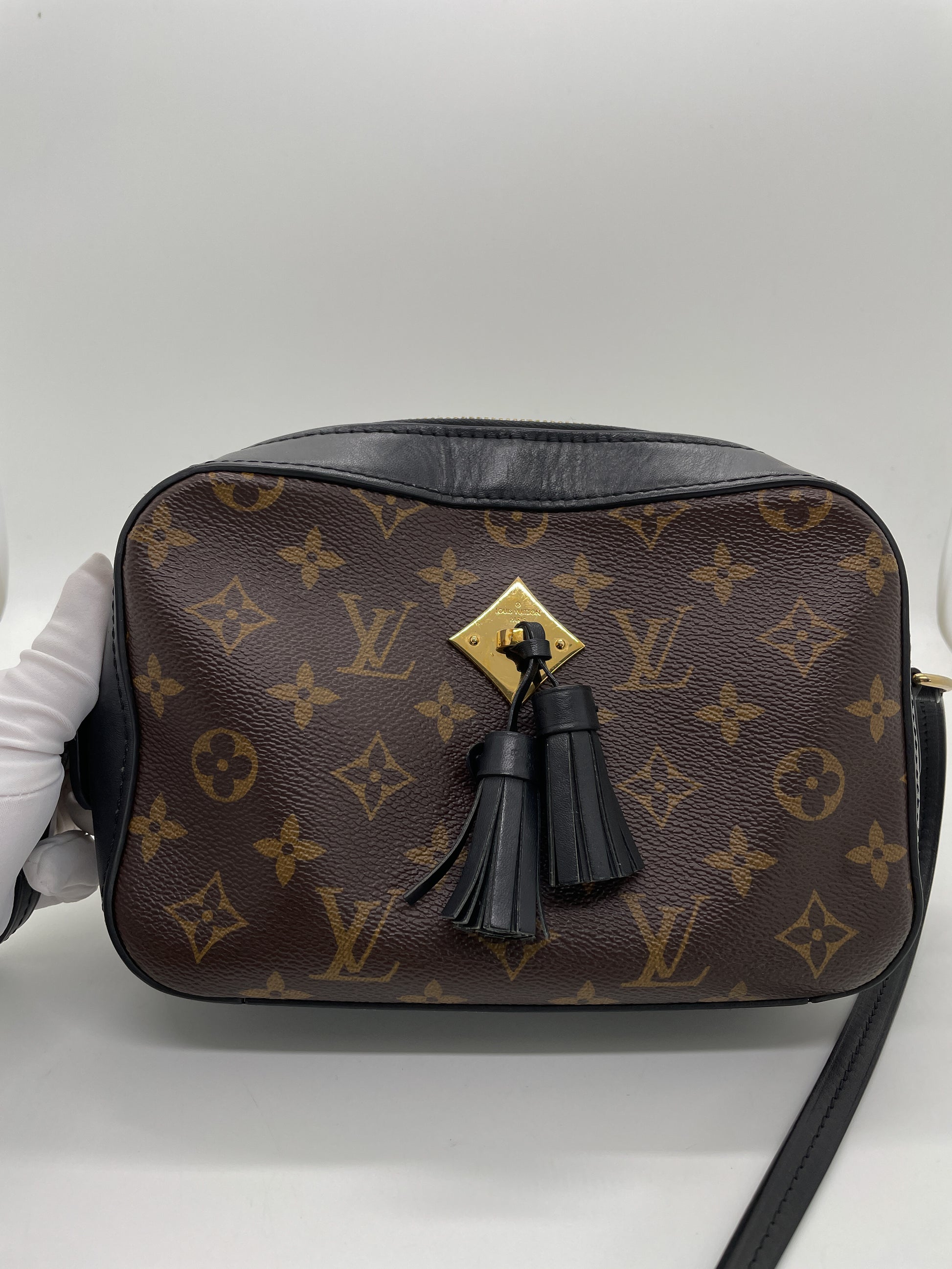 Louis Vuitton Saintonge Monogram Noir Black in Canvas/Calfskin