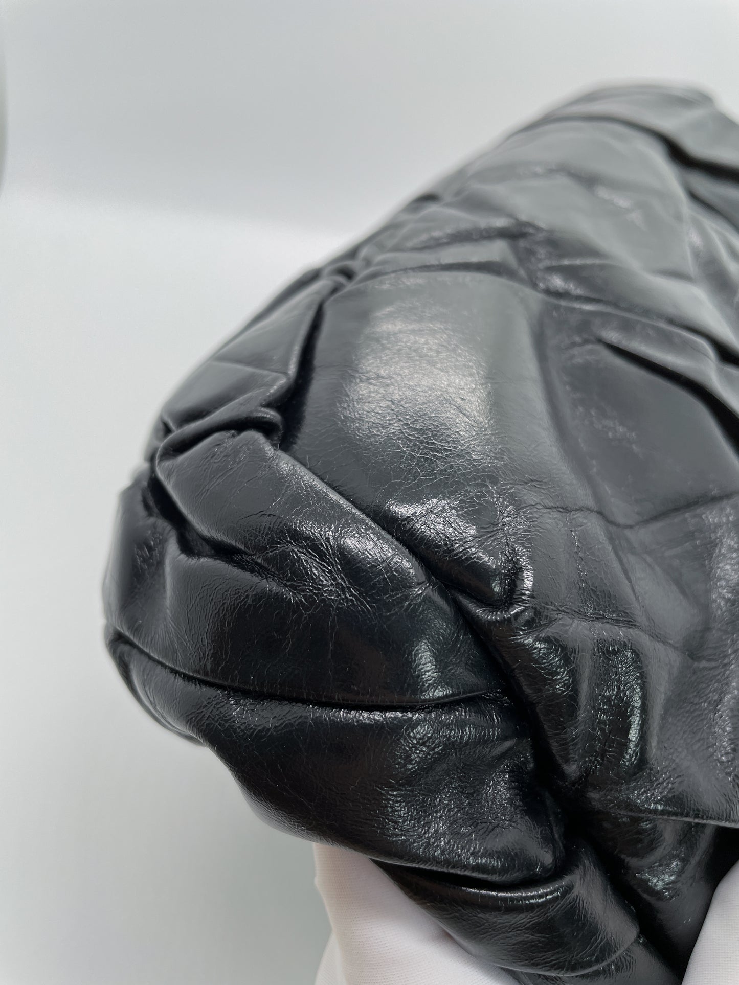 CHANEL XL FLAP IN GLAZED CALFSKIN
