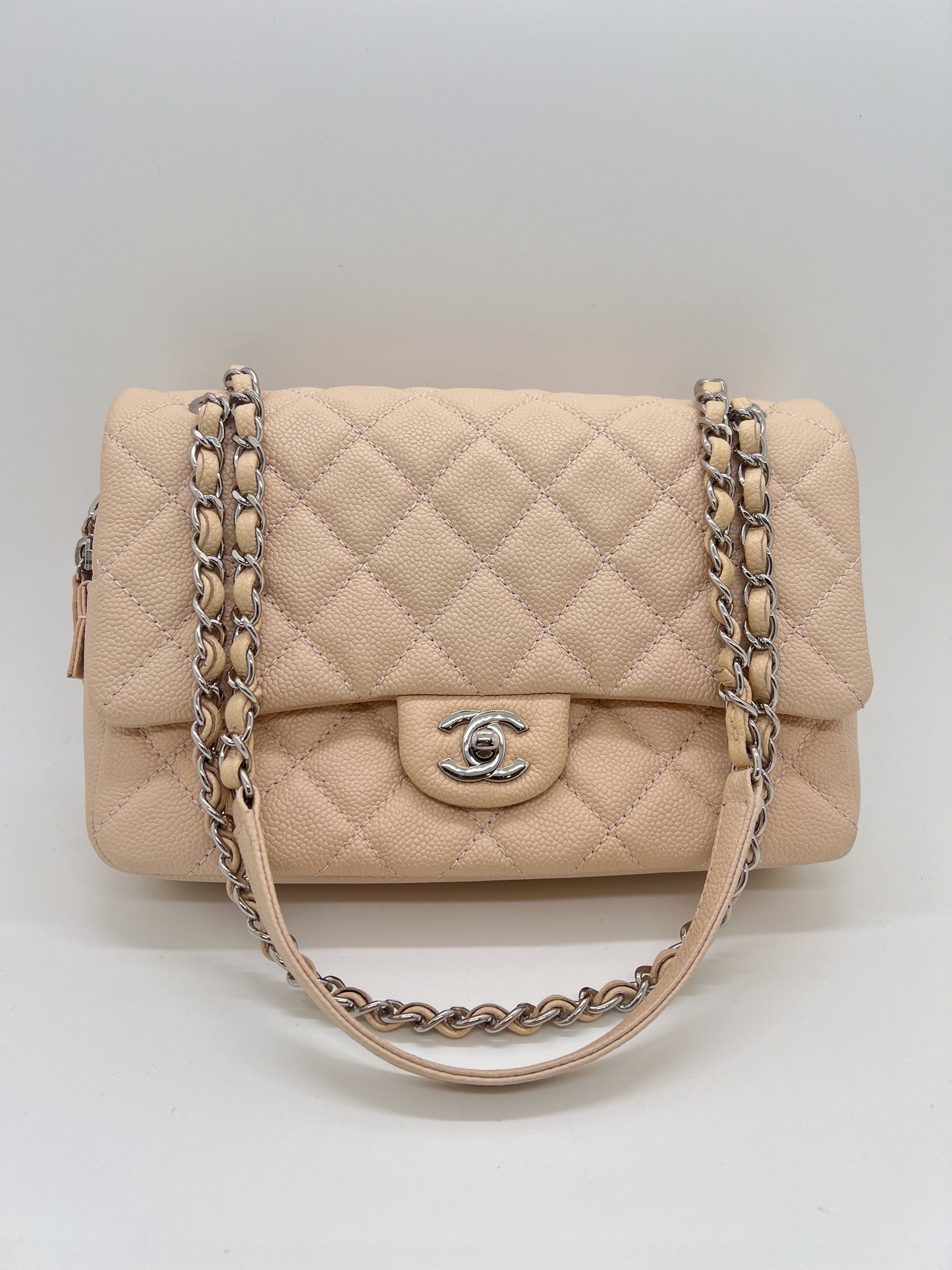 CHANEL LIGHT PINK FLAP BAG