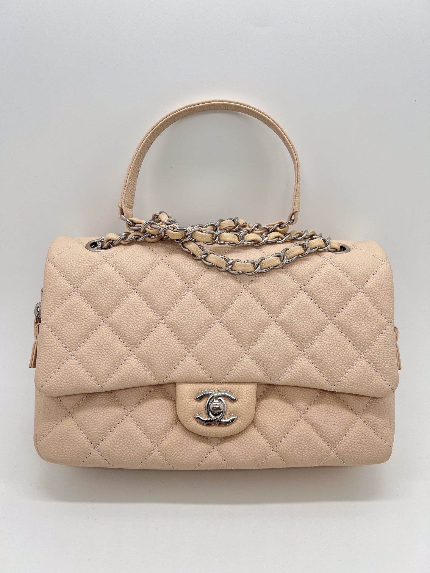 CHANEL LIGHT PINK FLAP BAG