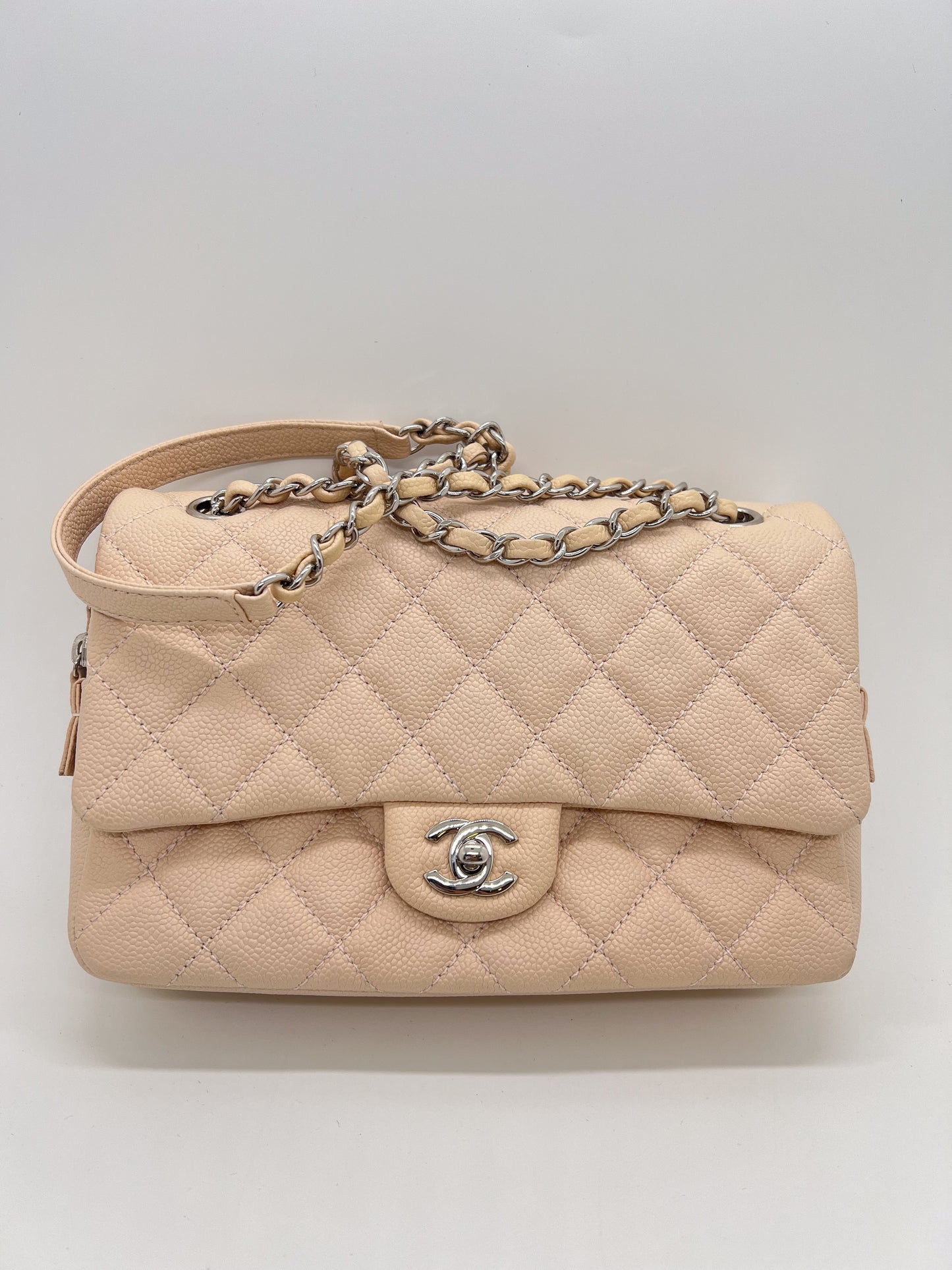 CHANEL LIGHT PINK FLAP BAG