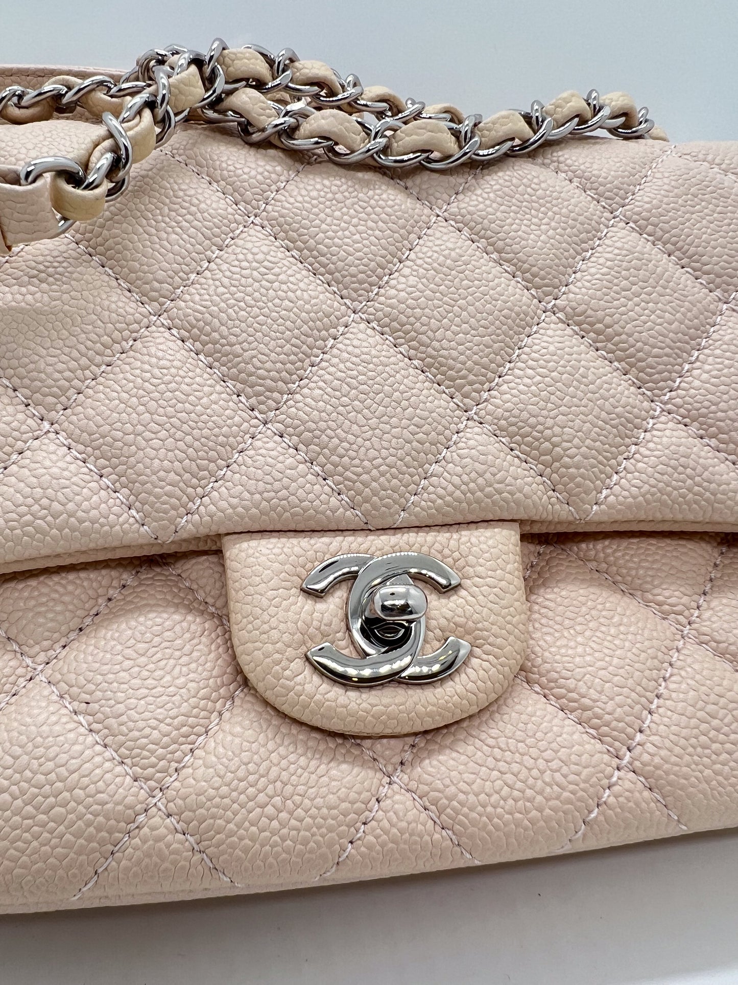 CHANEL LIGHT PINK FLAP BAG