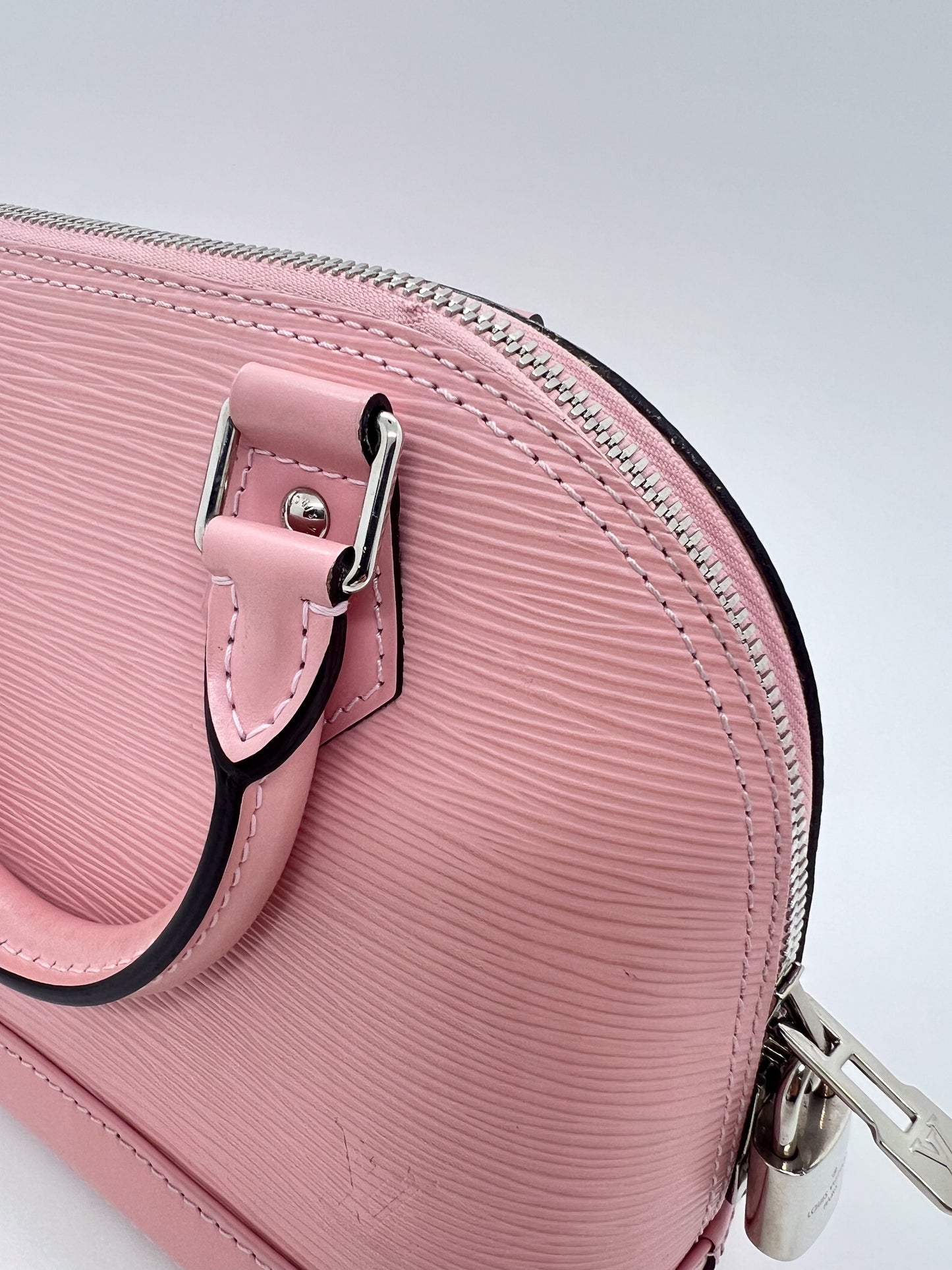 LOUIS VUITTON ALMA BB PINK EPI LEATHER