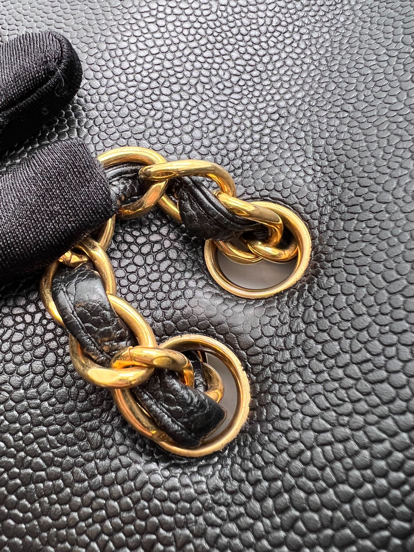 CHANEL SINGLE FLAP JUMBO WITH GOLD HARDWARE
