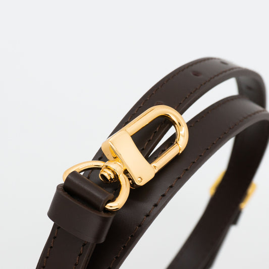 LOUIS VUITTON Calfskin 16mm Adjustable Shoulder Strap Black