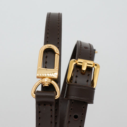 Adjustable Leather Strap in treated leather - 1.1cm wide