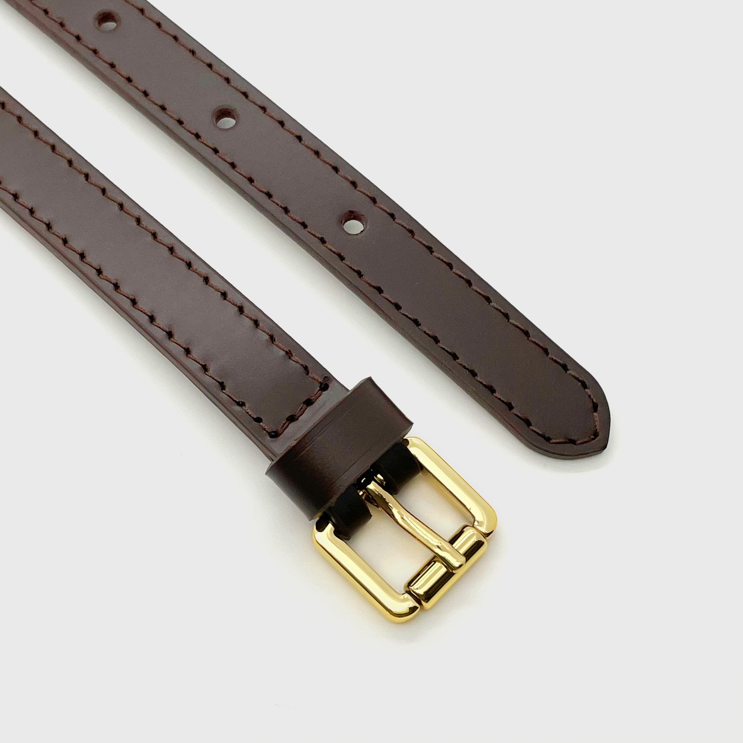 Adjustable Leather Strap in treated leather - 1.45cm wide