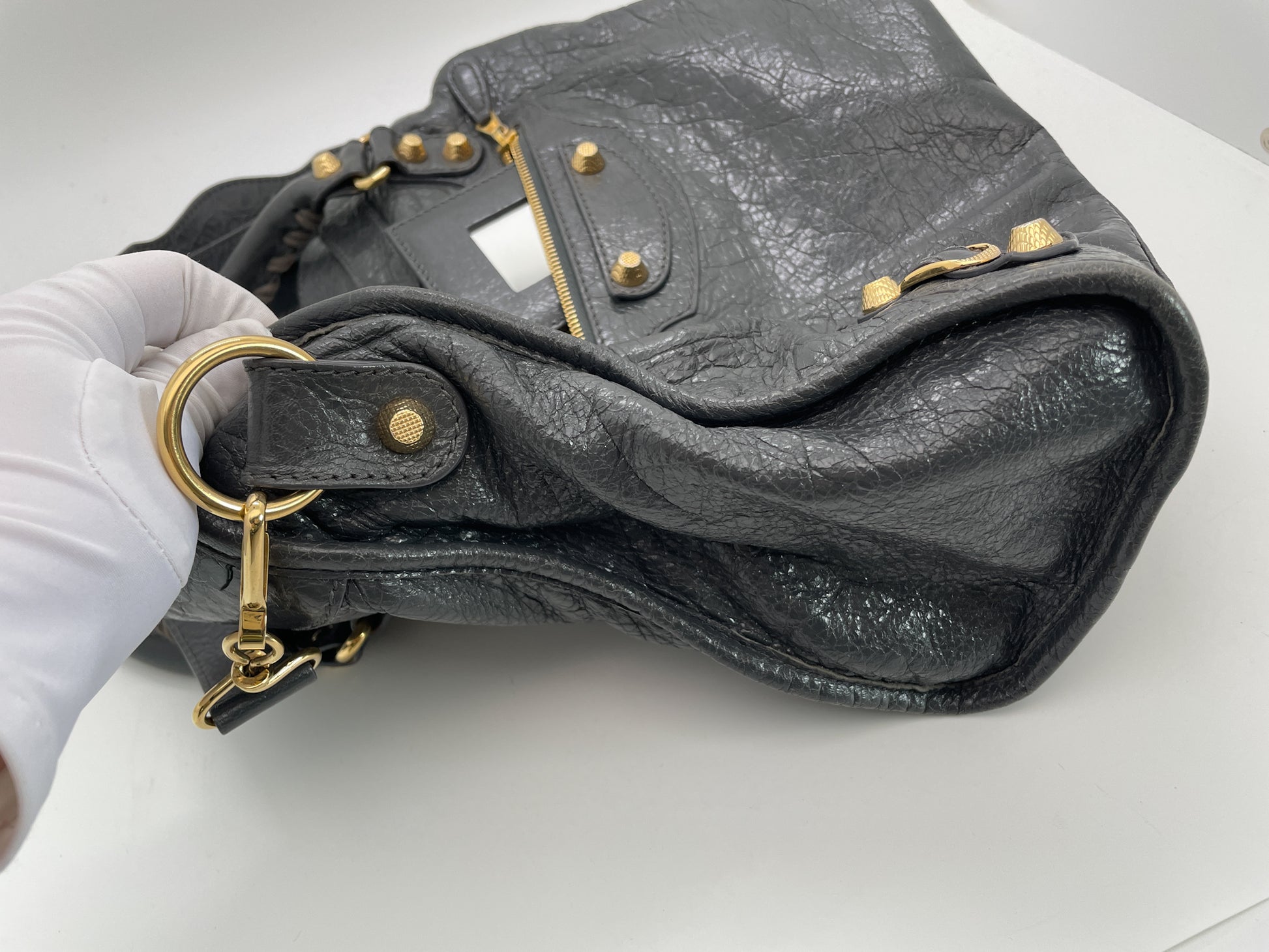 BALENCIAGA GREY CITY BAG – Bagaholic Co