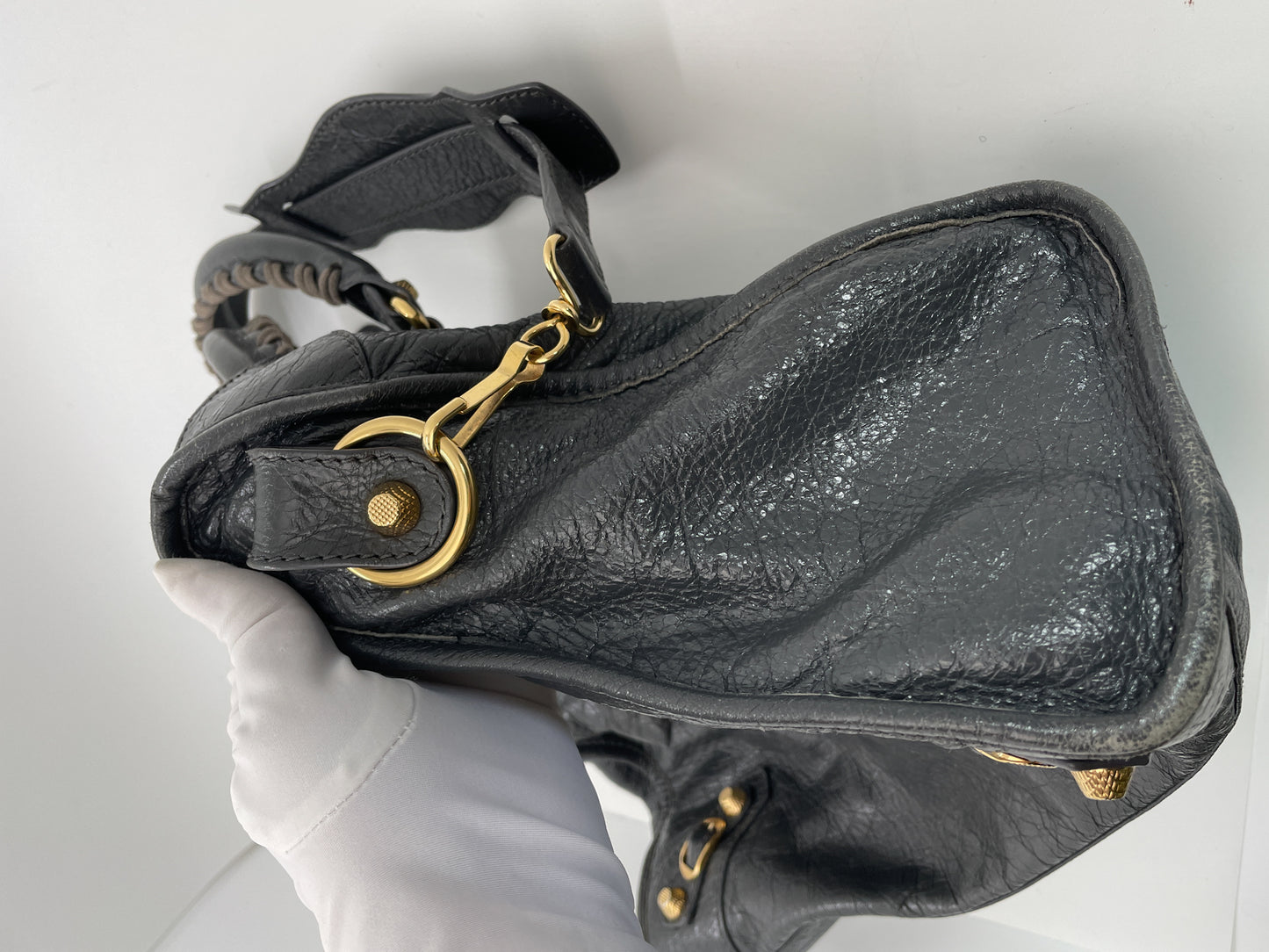 BALENCIAGA GREY CITY BAG