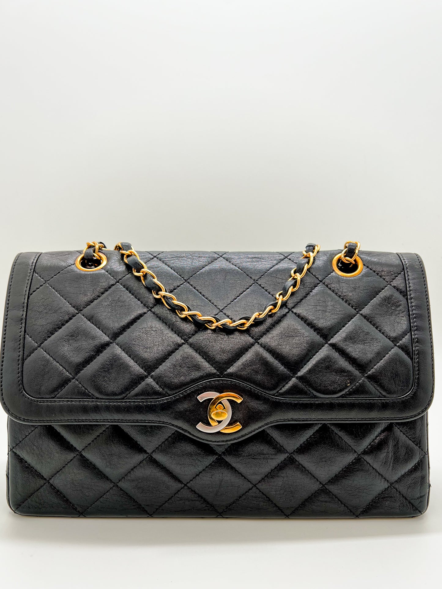 CHANEL VINTAGE PARIS SPECIAL EDITION FLAP BAG
