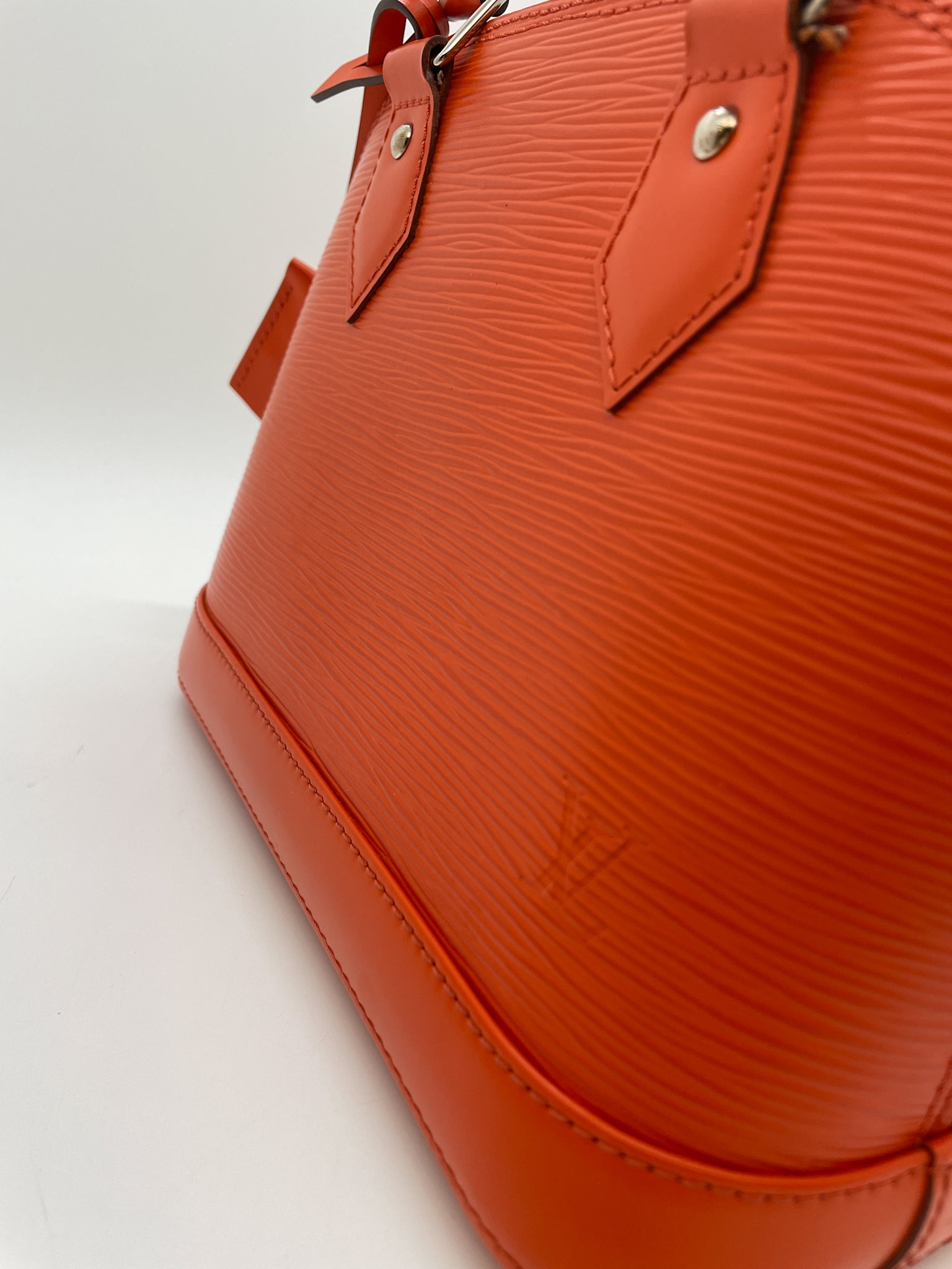 LOUIS VUITTON Alma BB Jacquard Epi Leather Crossbody Bag Orange