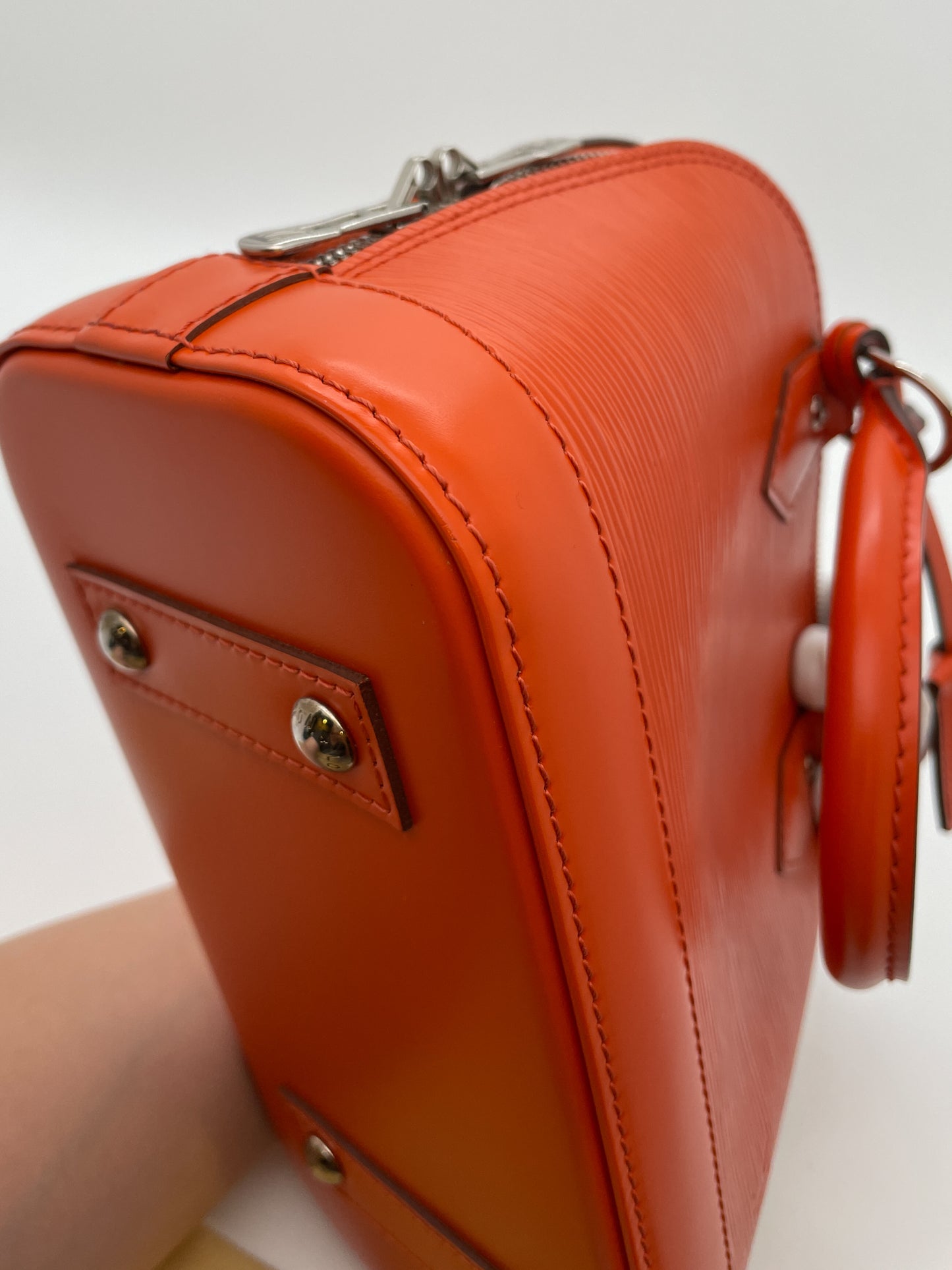 LOUIS VUITTON ALMA BB ORANGE EPI LEATHER