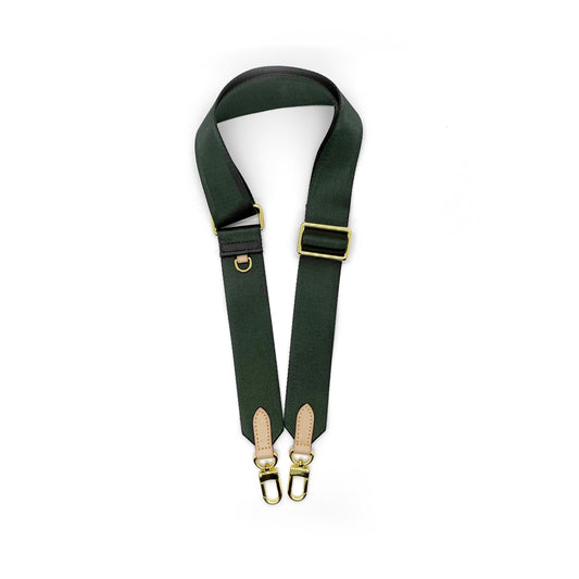 Army Green Canvas Strap - multi-pochette style